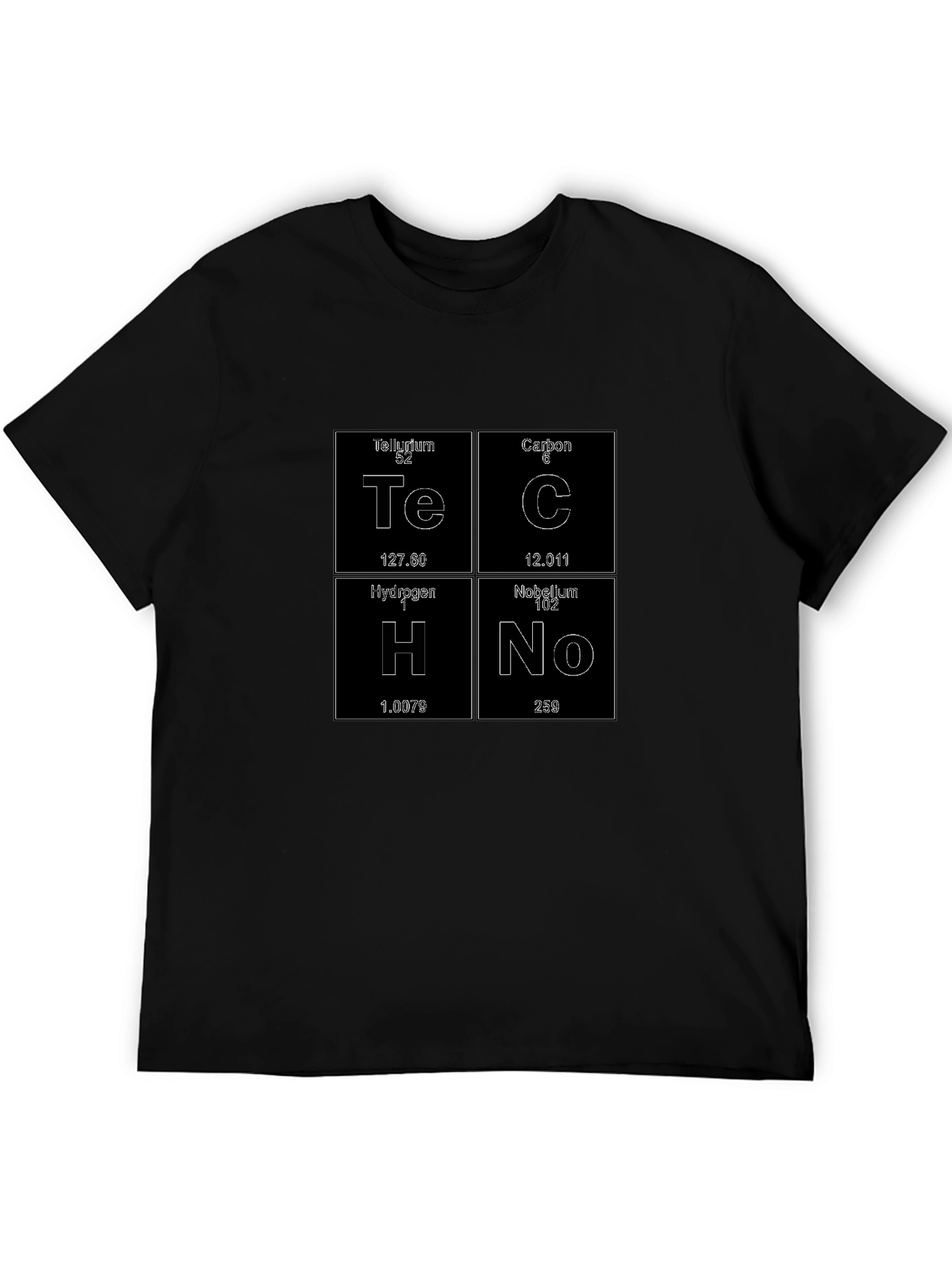 Techno Periodic Table Elements T-Shirt - Geek Tee