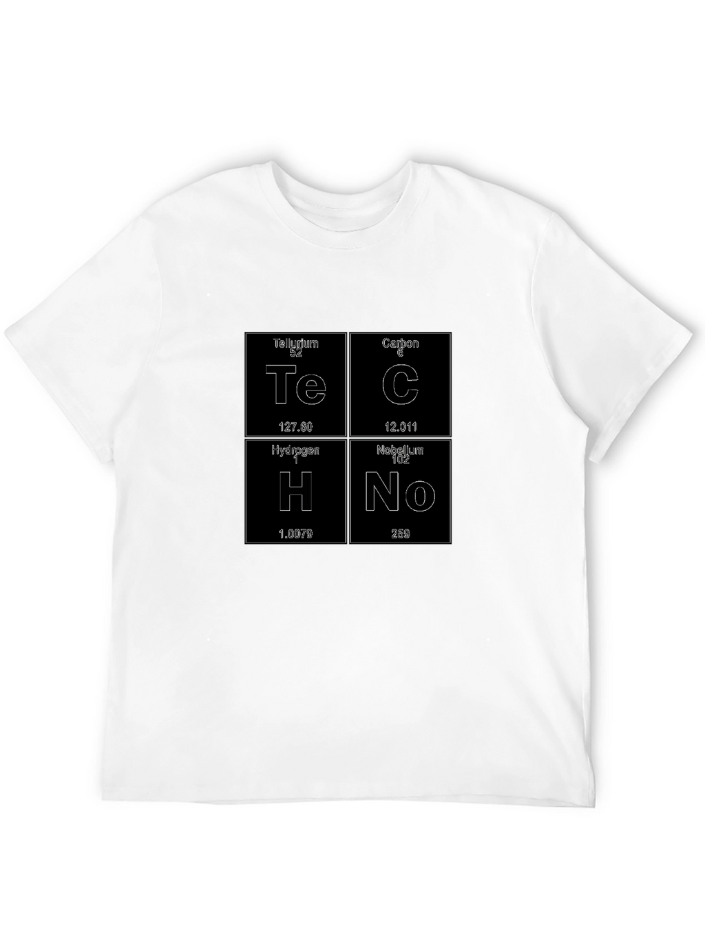 Techno Periodic Table Elements T-Shirt - Geek Tee