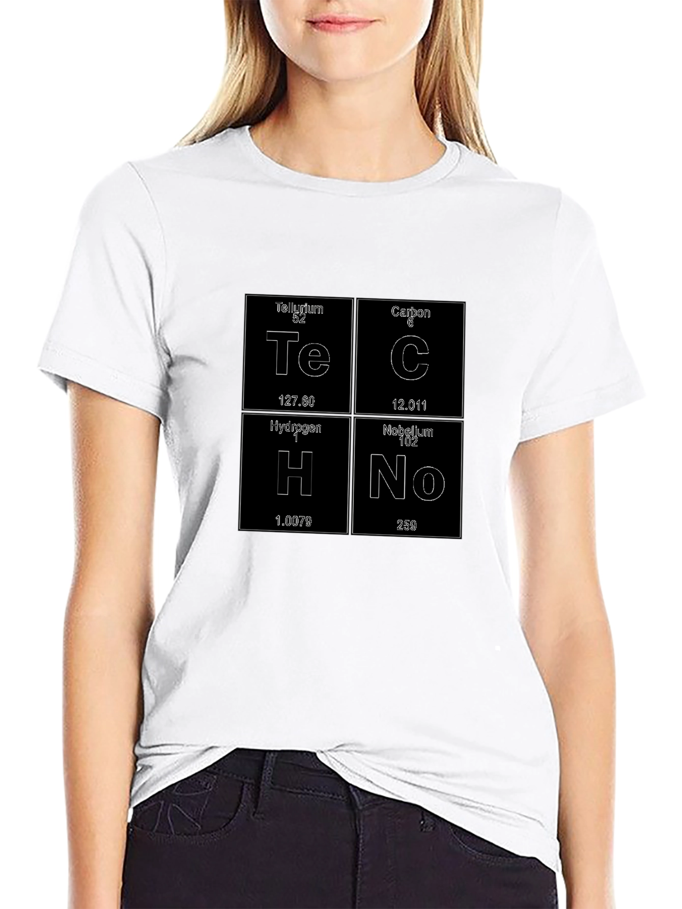 Techno Periodic Table Elements T-Shirt - Geek Tee