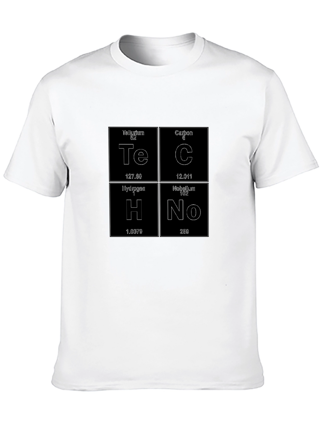 Techno Periodic Table Elements T-Shirt - Geek Tee