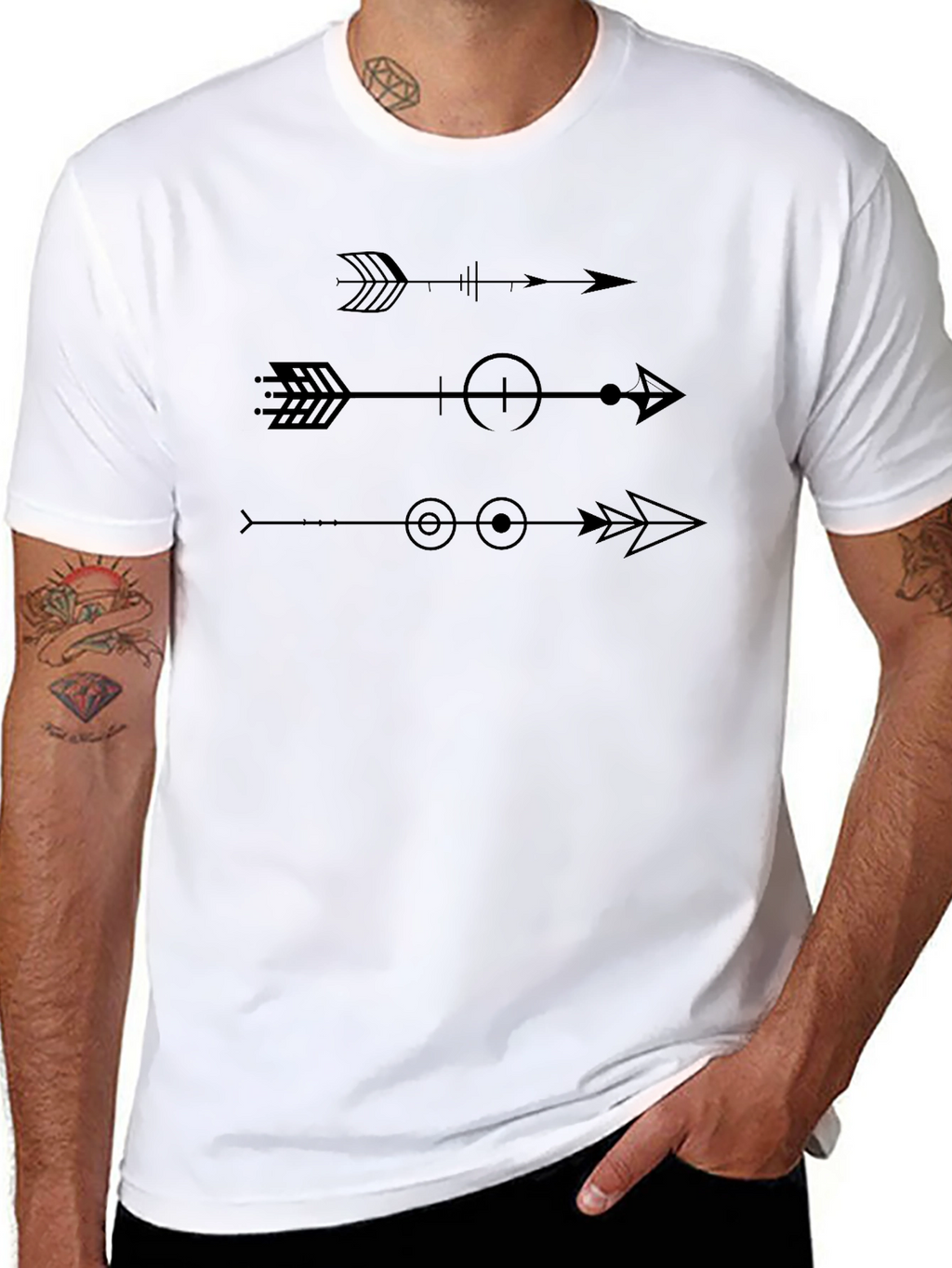 Graphic Arrows T-Shirt - Modern Design Comfortable Fit
