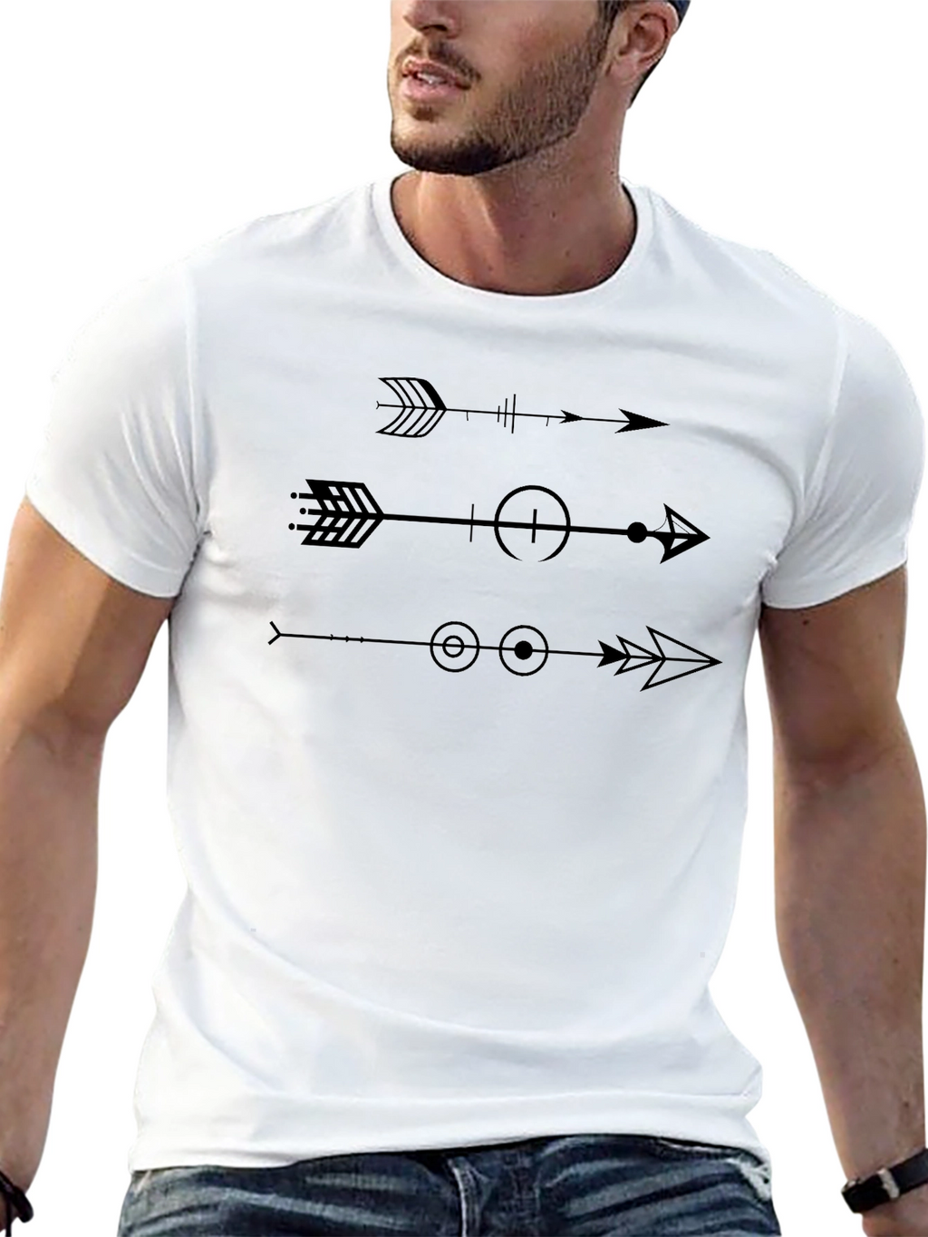 Graphic Arrows T-Shirt - Modern Design Comfortable Fit