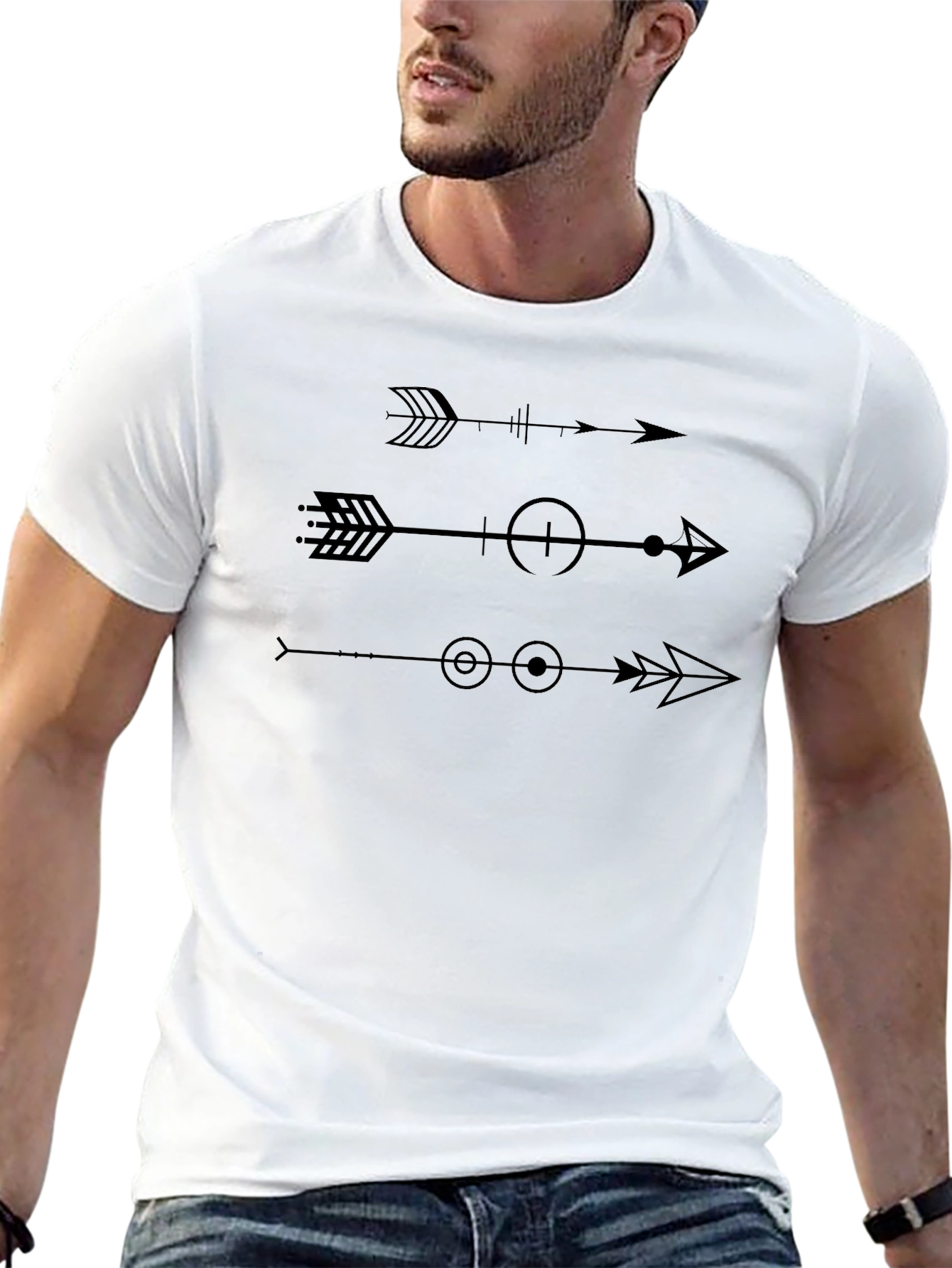 Graphic Arrows T-Shirt - Modern Design Comfortable Fit