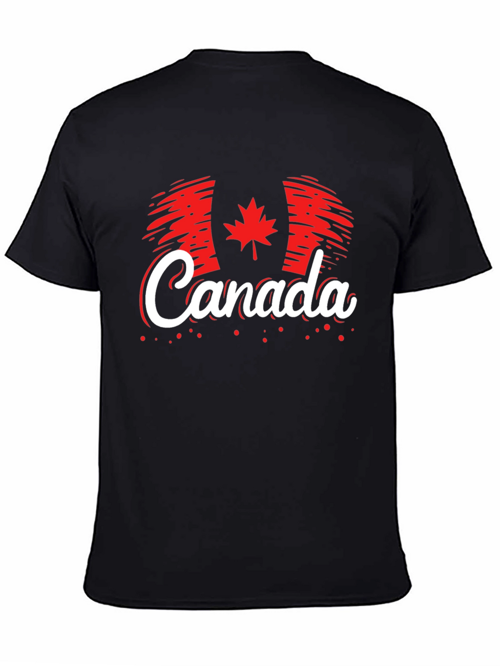 Canada Flag T-Shirt - Patriotic Style Maple Leaf Design