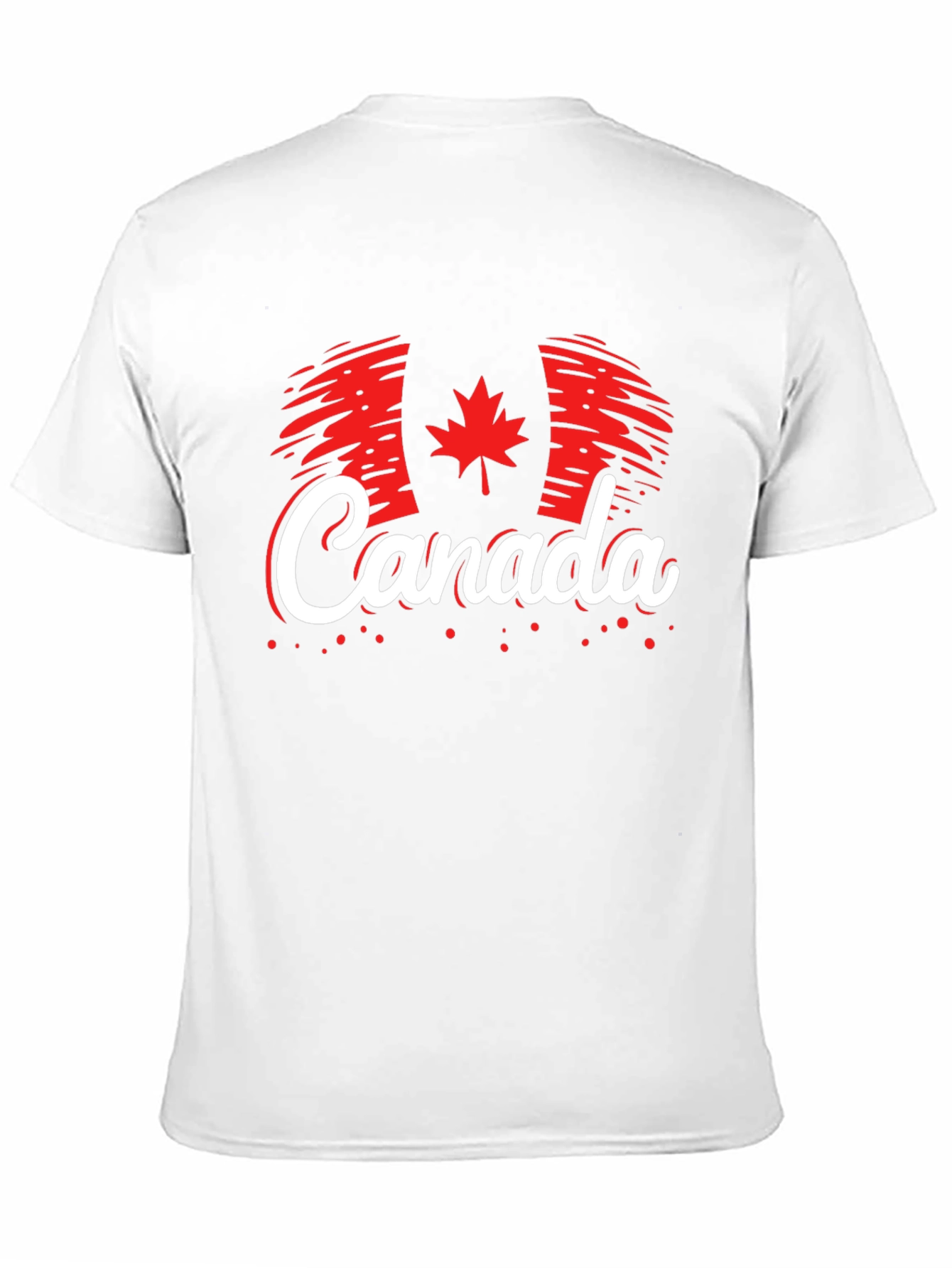 Canada Flag T-Shirt - Patriotic Style Maple Leaf Design