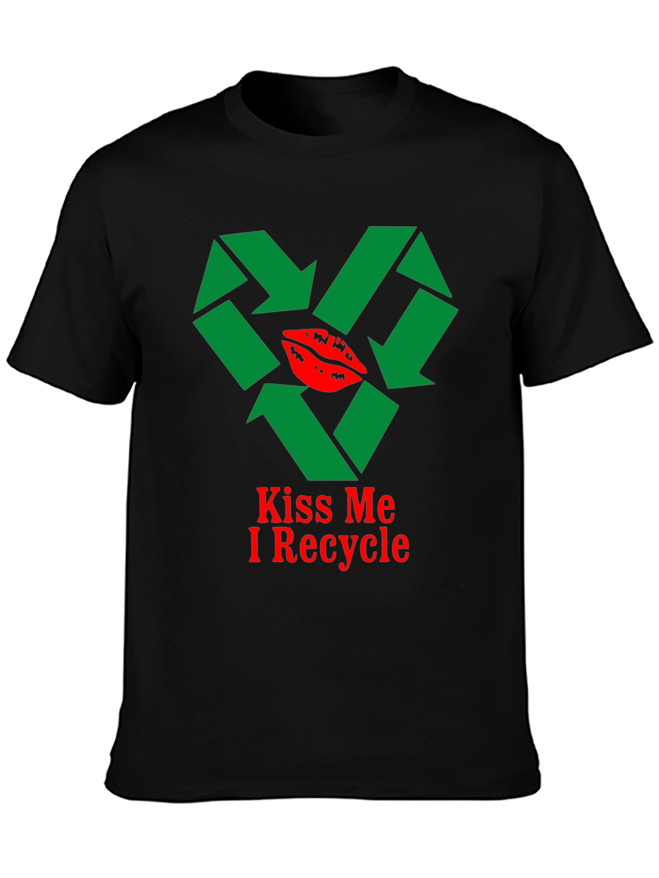 Kiss Me I Recycle Graphic T-Shirt