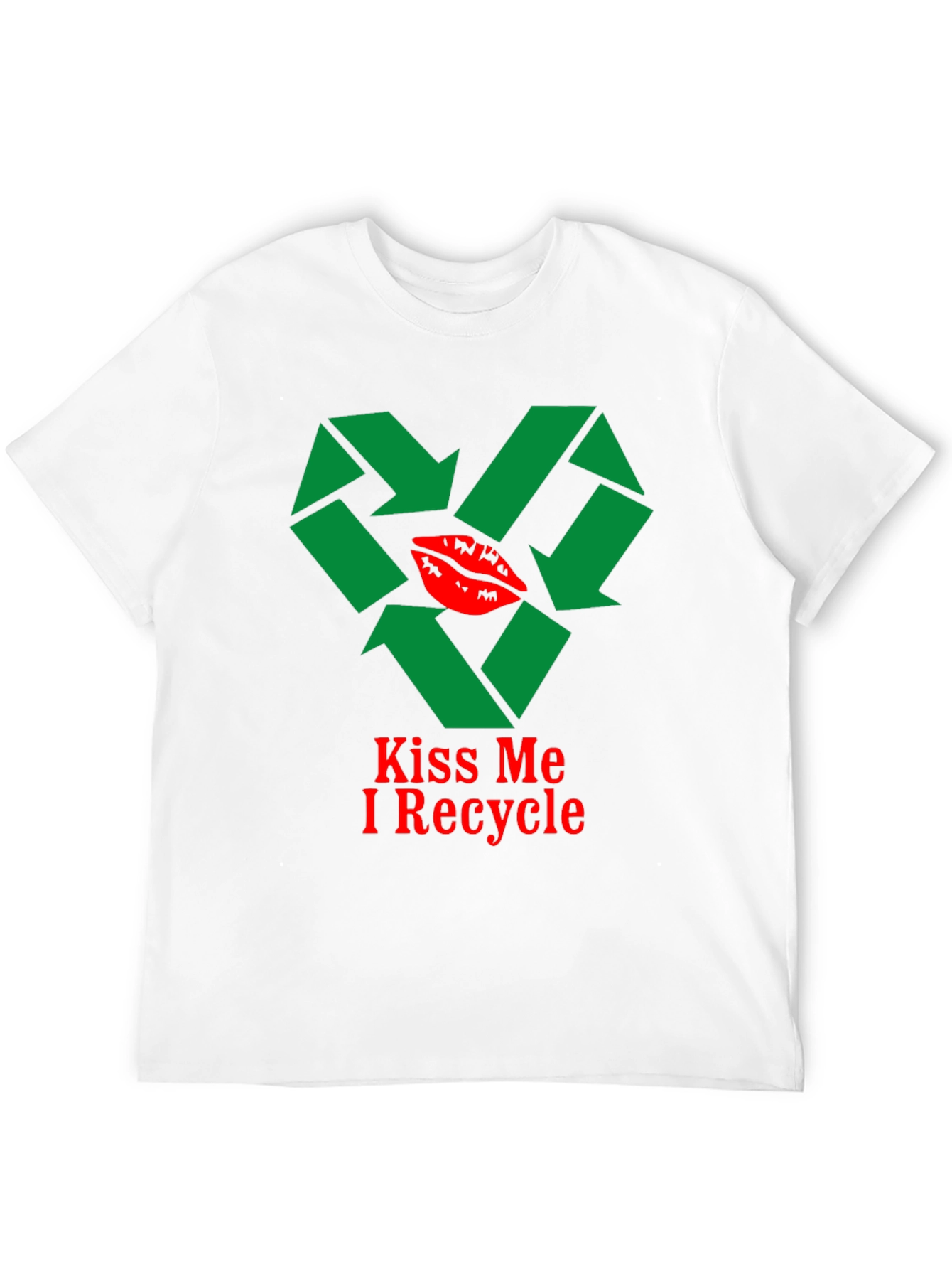 Kiss Me I Recycle Graphic T-Shirt