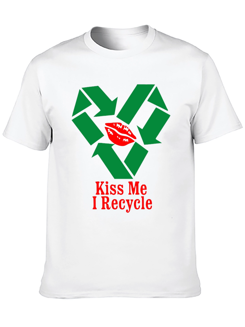 Kiss Me I Recycle Graphic T-Shirt