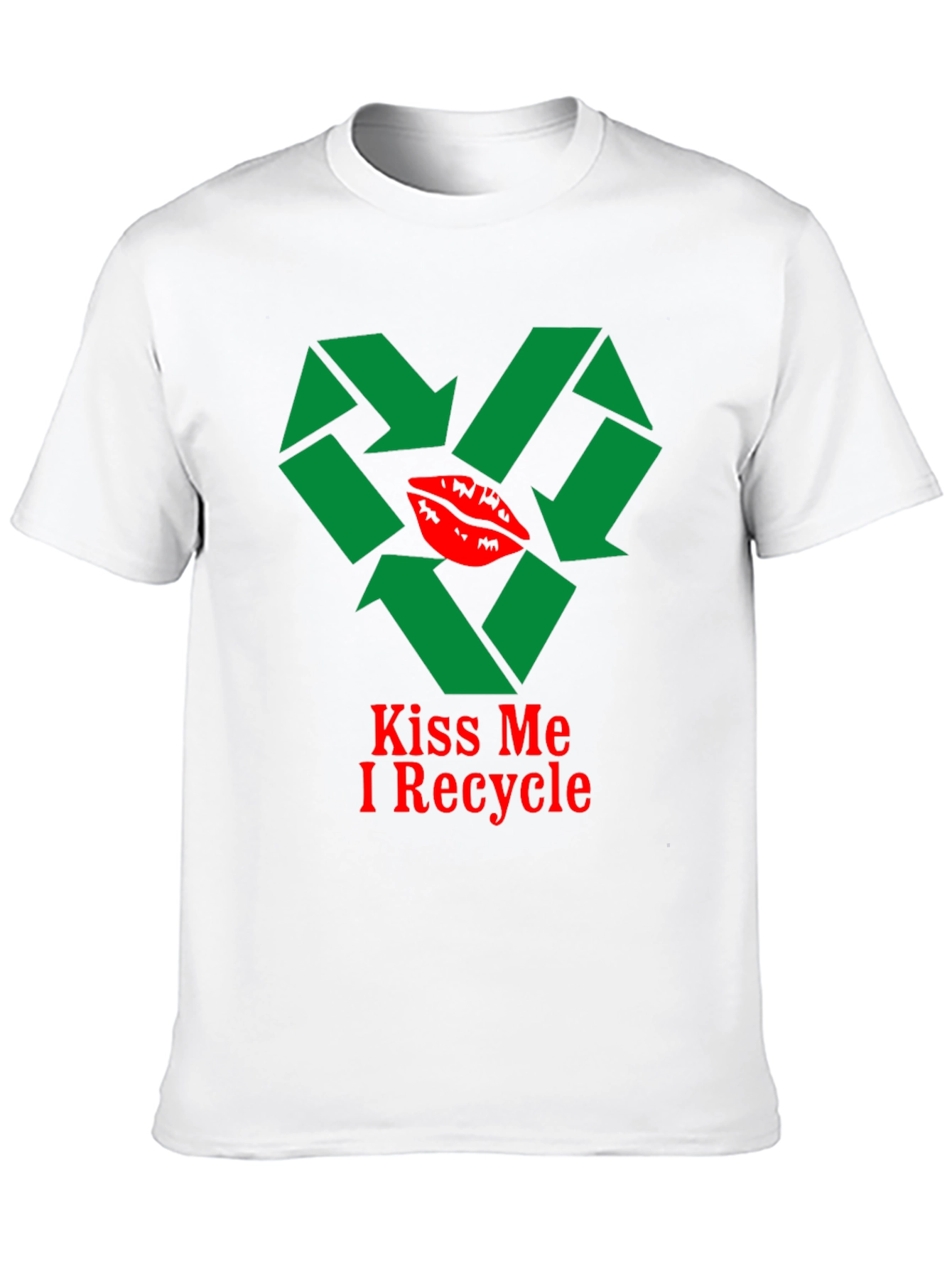 Kiss Me I Recycle Graphic T-Shirt