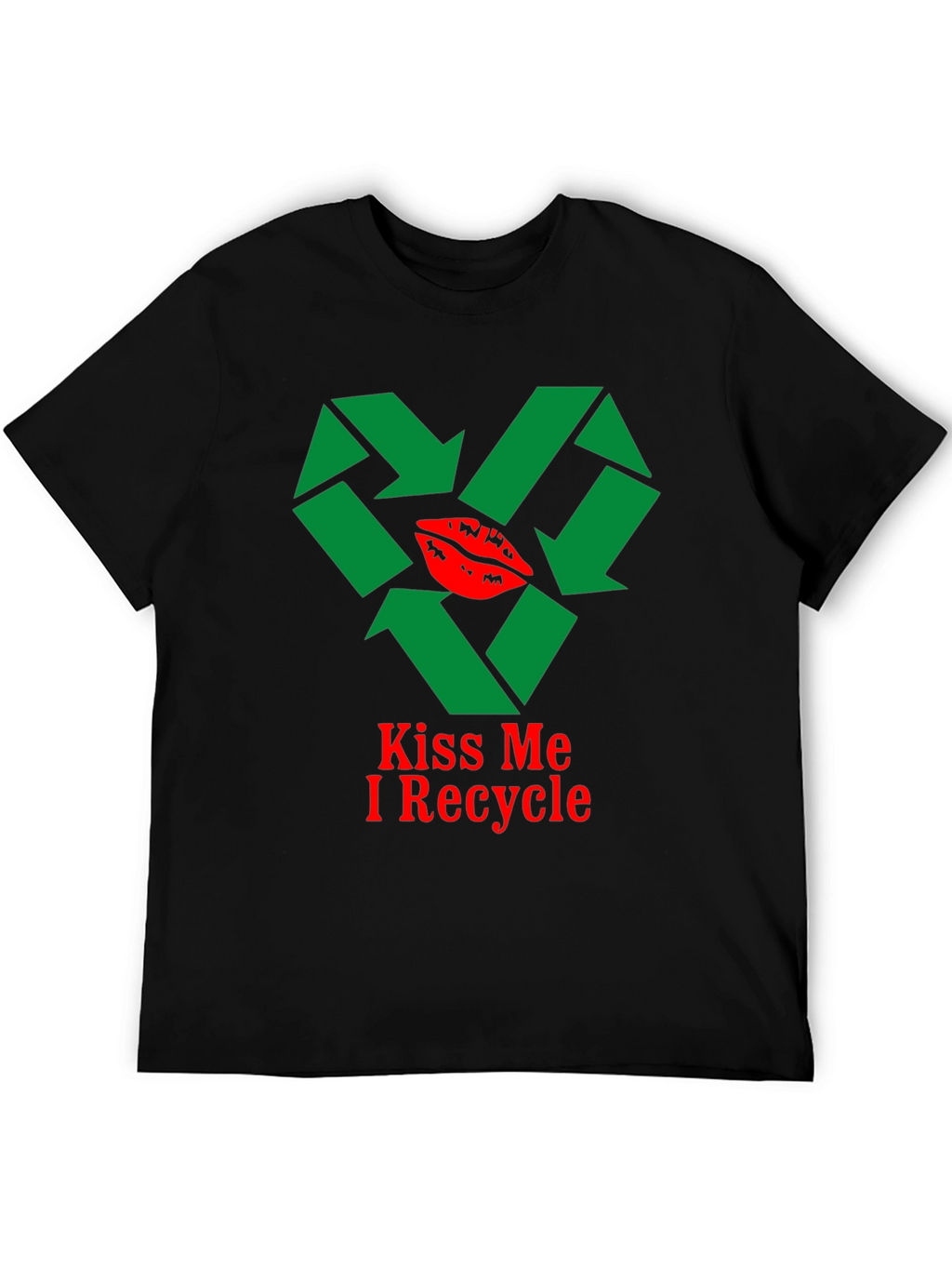 Kiss Me I Recycle Graphic T-Shirt