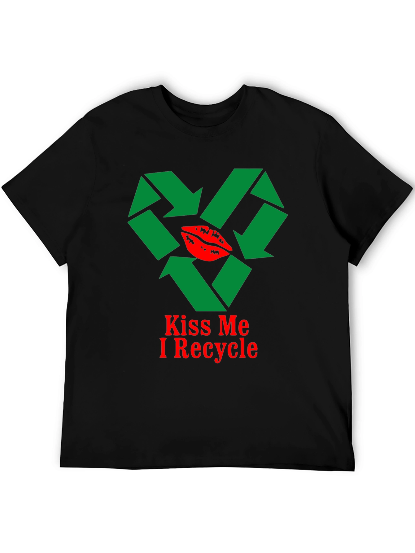 Kiss Me I Recycle Graphic T-Shirt