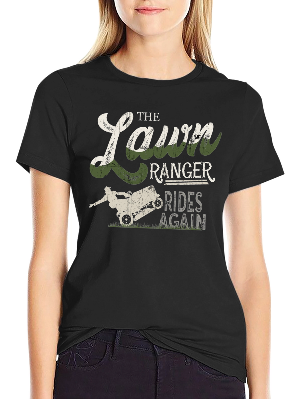 Lawn Ranger Rides Again Mens Graphic T-Shirt