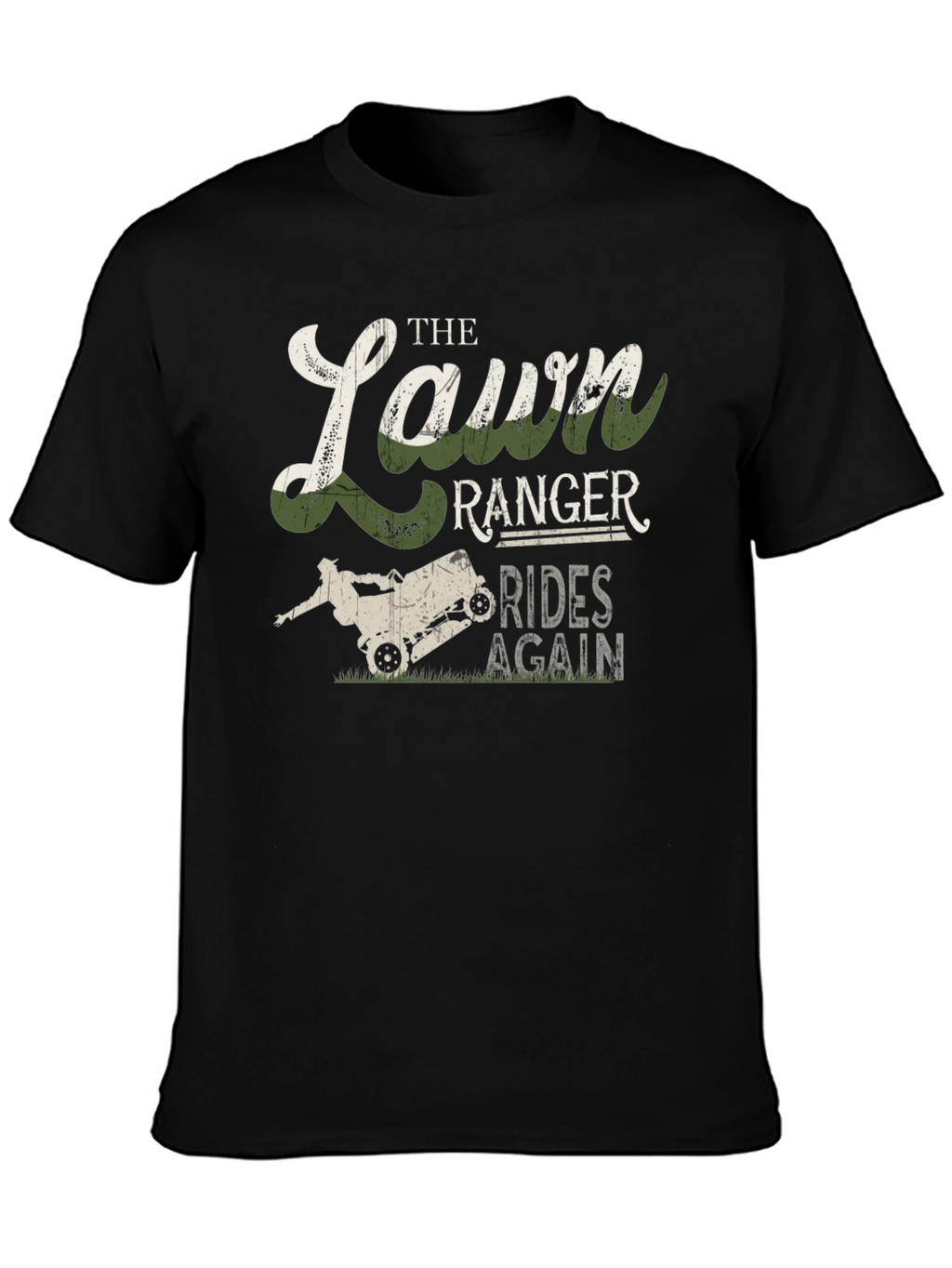 Lawn Ranger Rides Again Mens Graphic T-Shirt