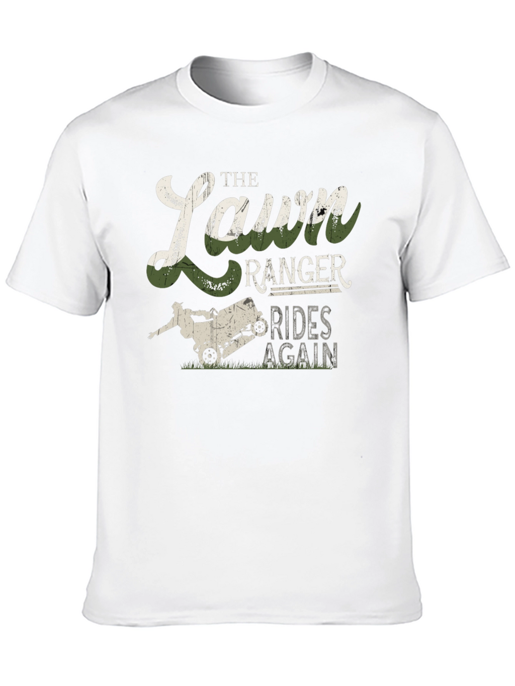 Lawn Ranger Rides Again Mens Graphic T-Shirt