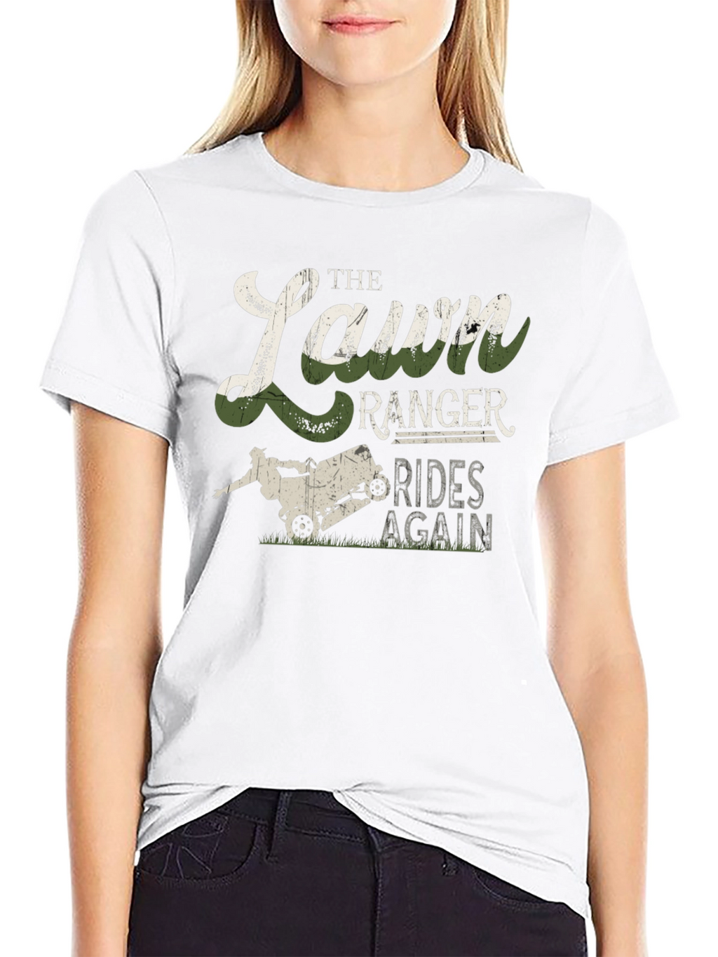 Lawn Ranger Rides Again Mens Graphic T-Shirt