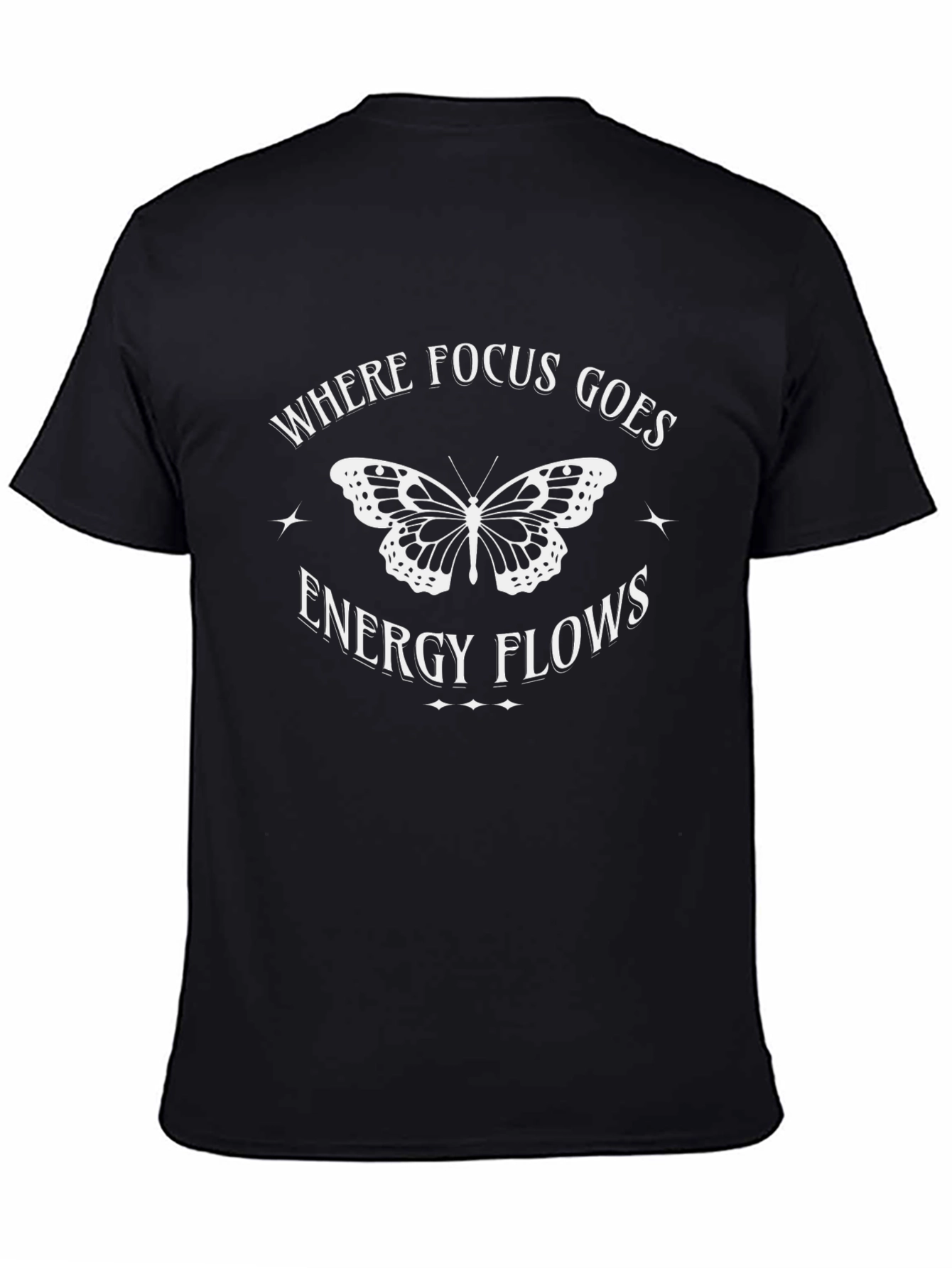 Focus Energy Butterfly T-Shirt - Motivational Tee