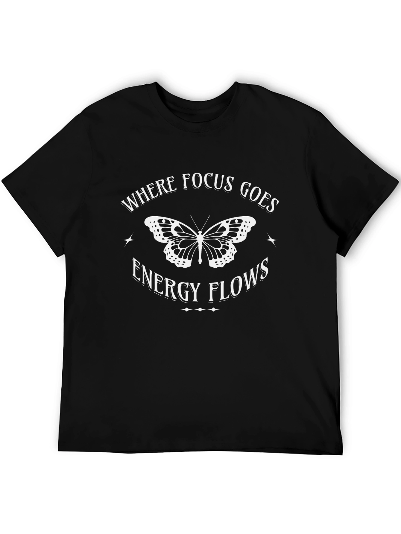 Focus Energy Butterfly T-Shirt - Motivational Tee