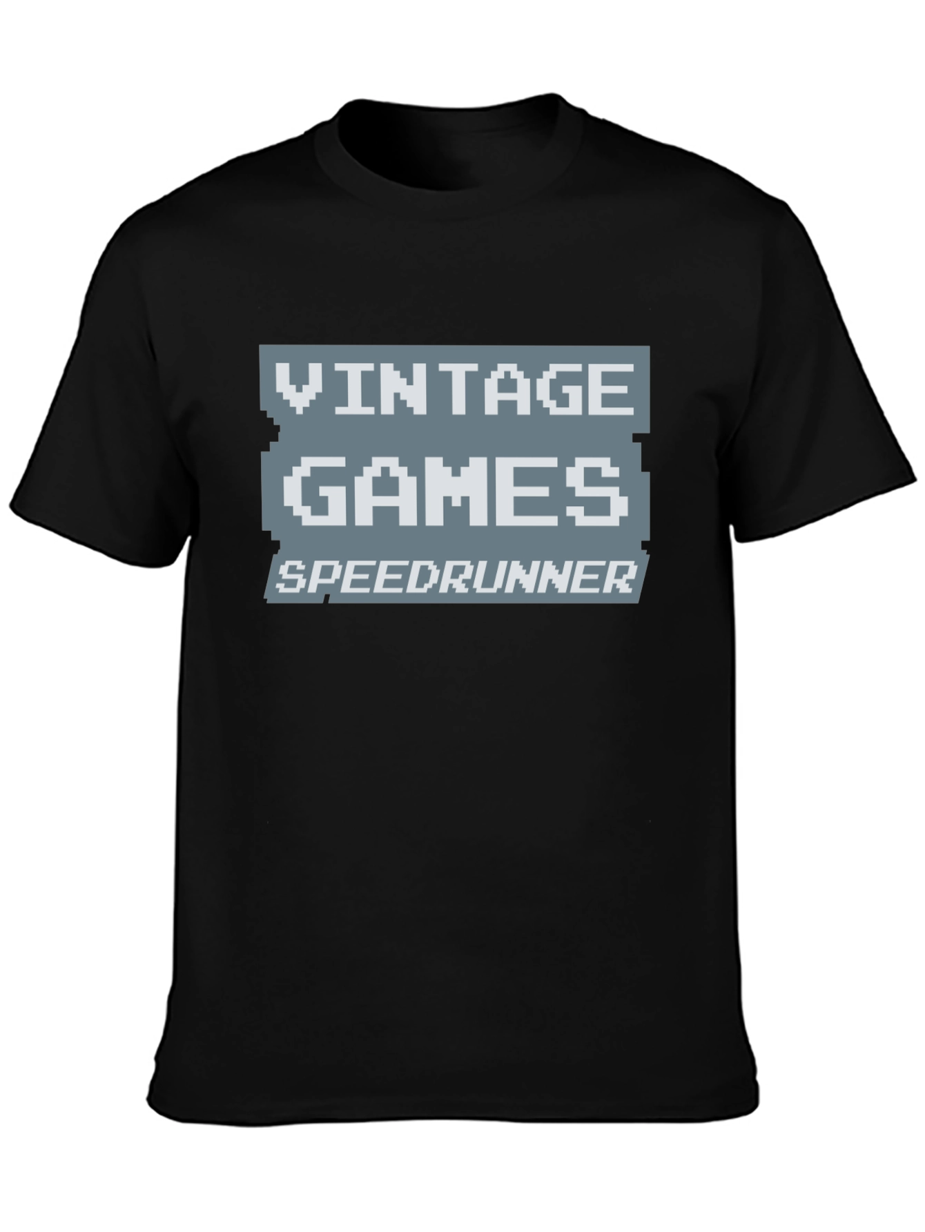 Vintage Games Speedrunner Black T-Shirt