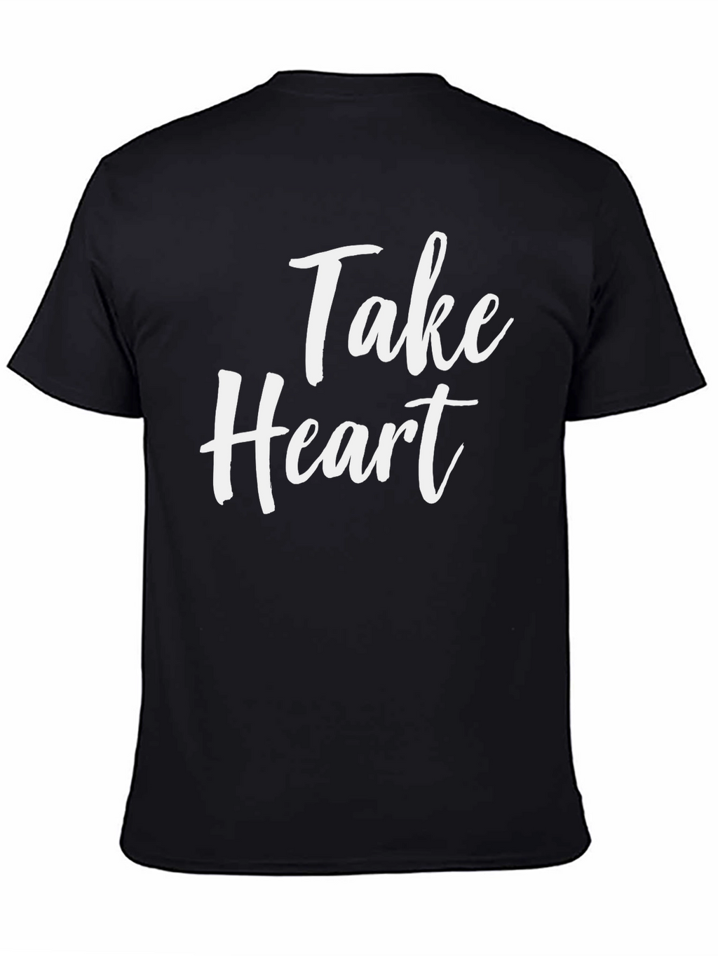 Take Heart Graphic Tee - Black Casual T-Shirt