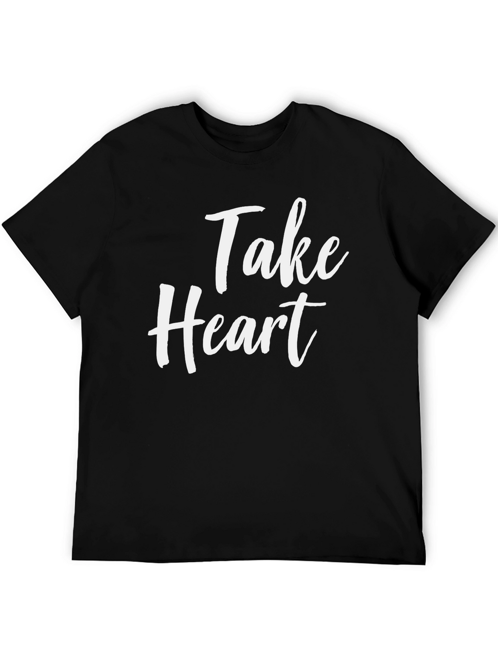 Take Heart Graphic Tee - Black Casual T-Shirt
