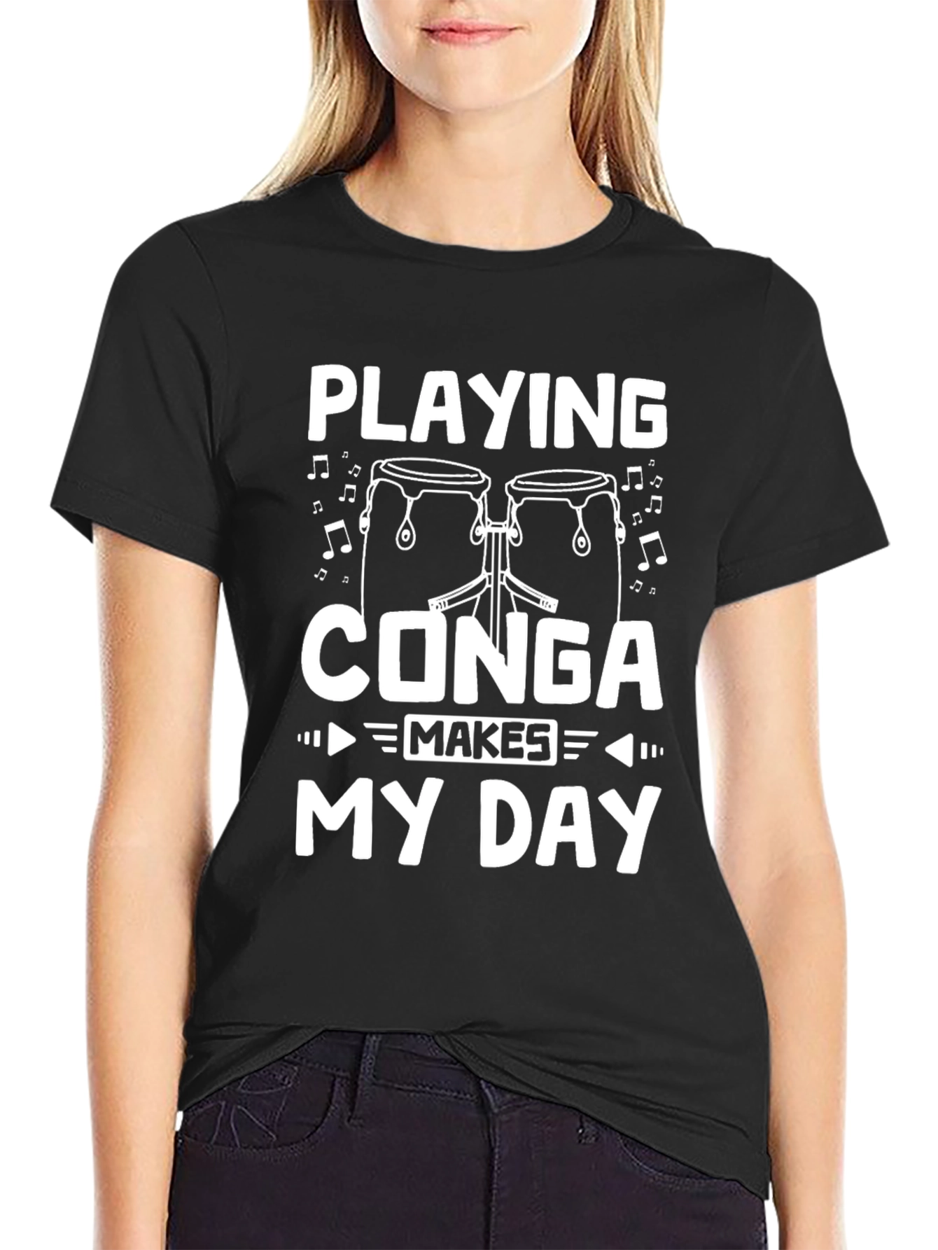 Playing Conga Makes My Day T-Shirt