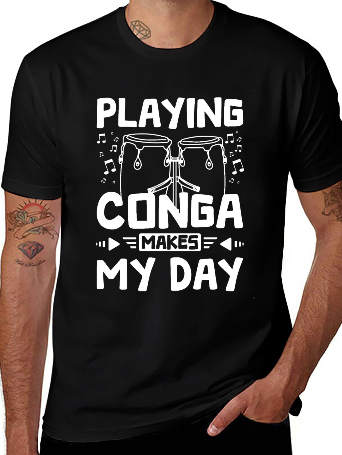 Playing Conga Makes My Day T-Shirt