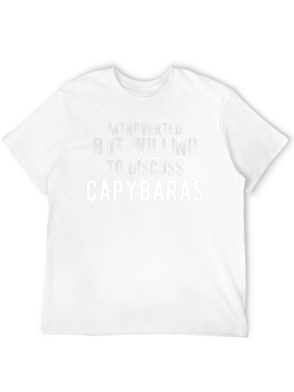 Introverted Capybara T-Shirt - Funny Animal Lover Tee