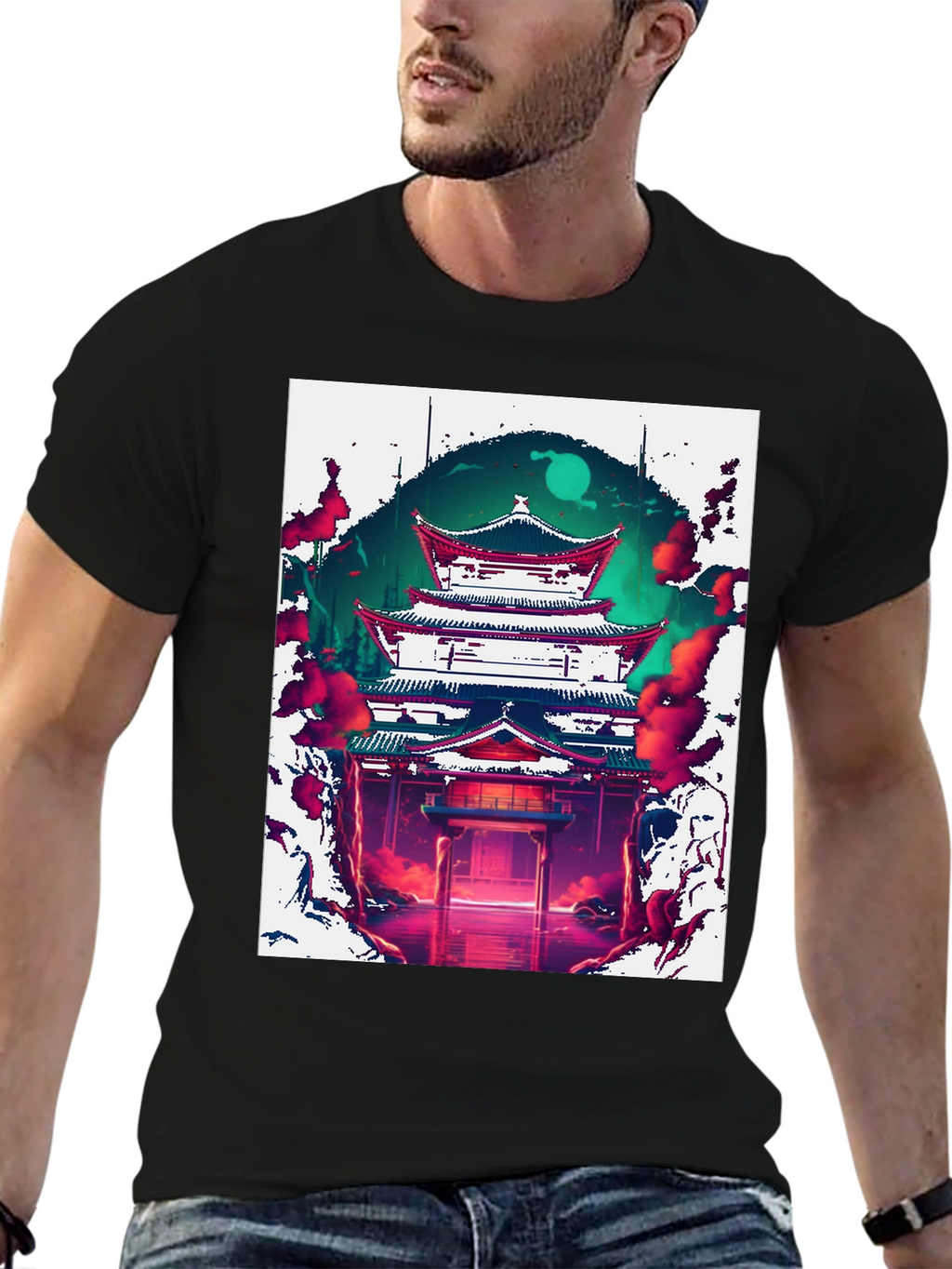 Japanese Temple Graphic Tee
