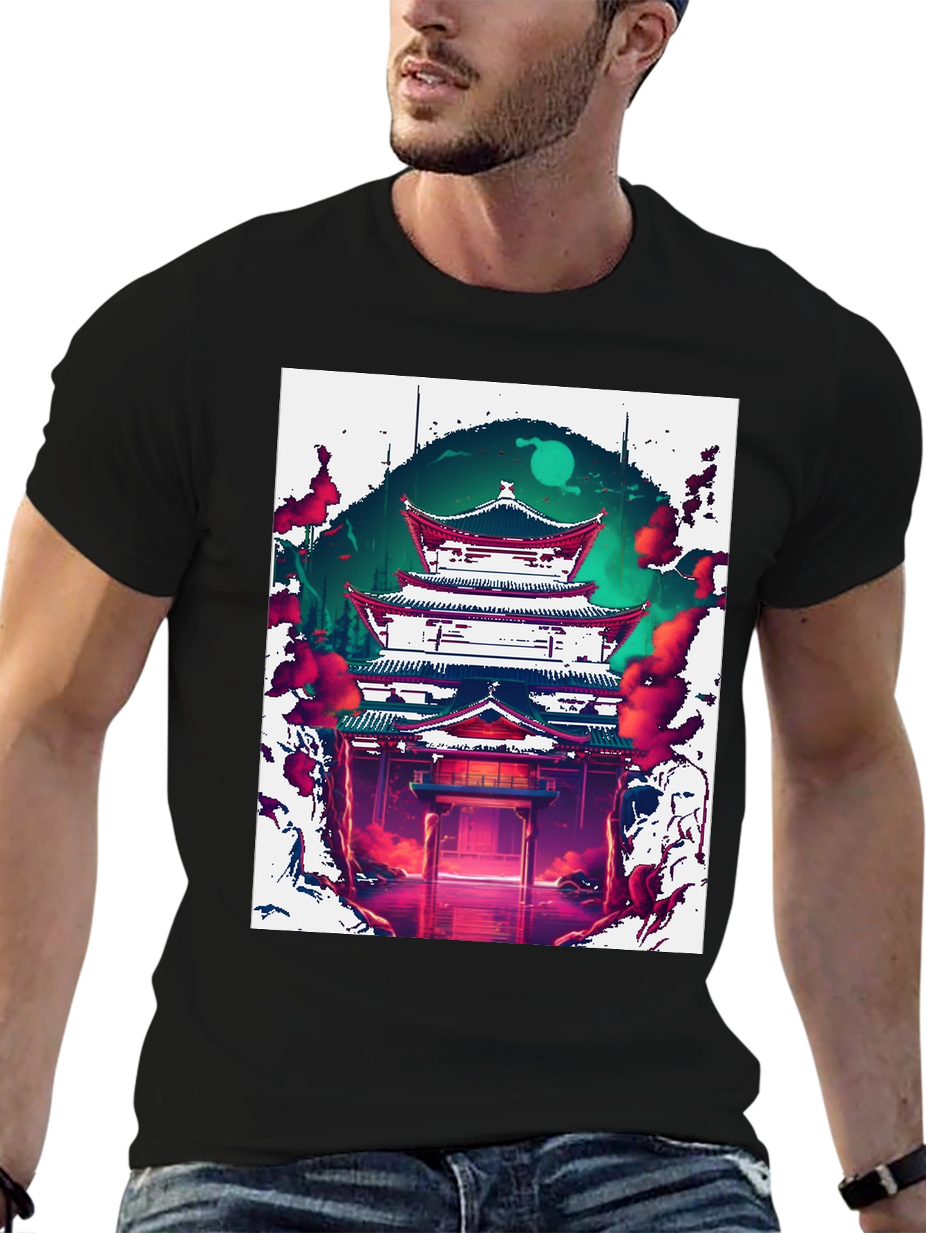 Japanese Temple Graphic Tee