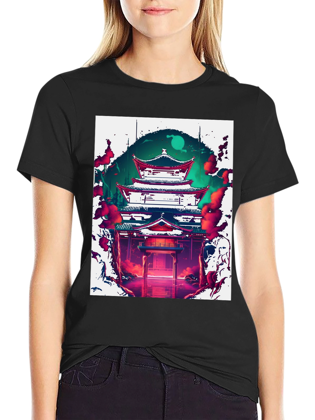 Japanese Temple Graphic Tee