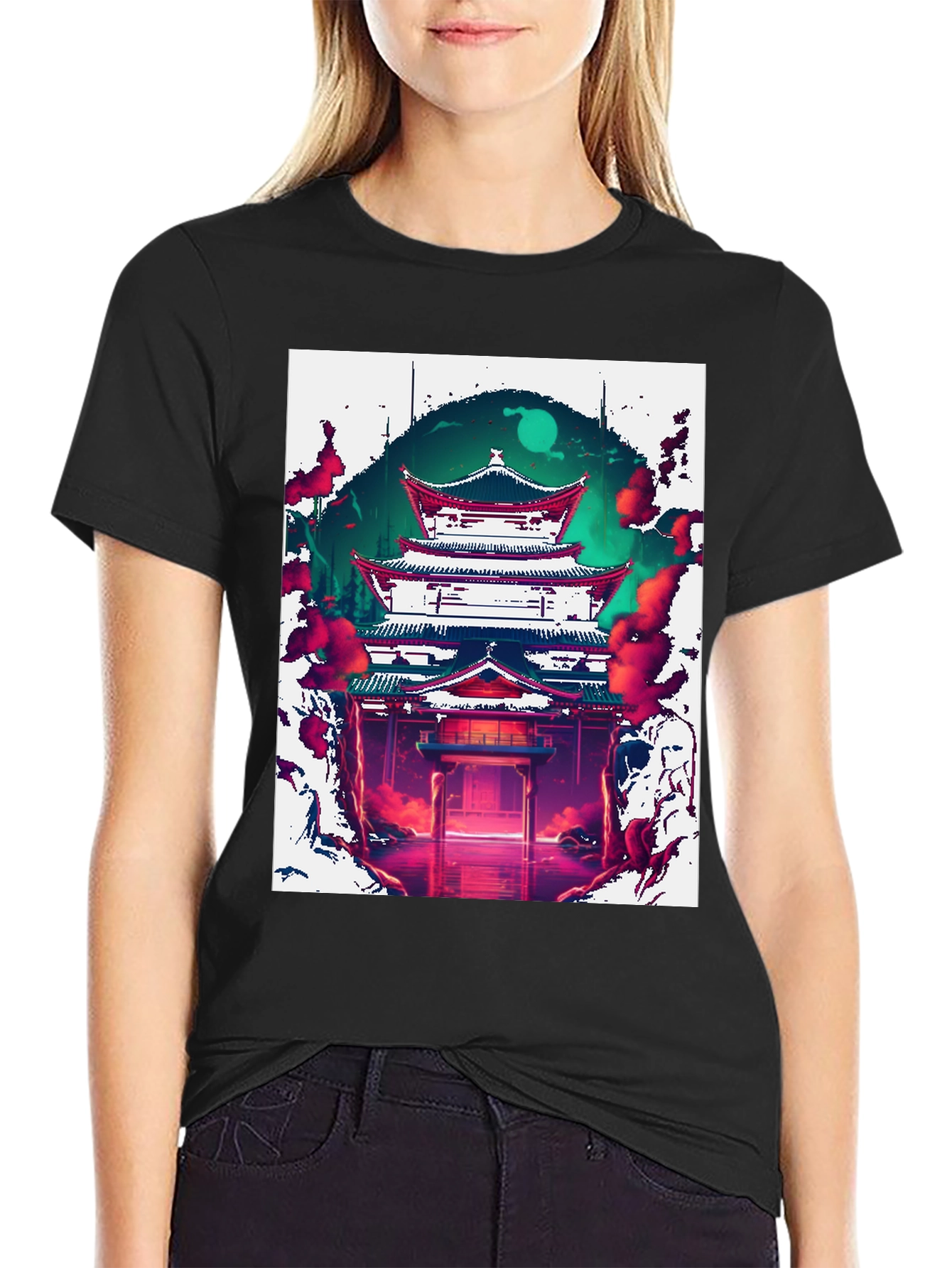Japanese Temple Graphic Tee