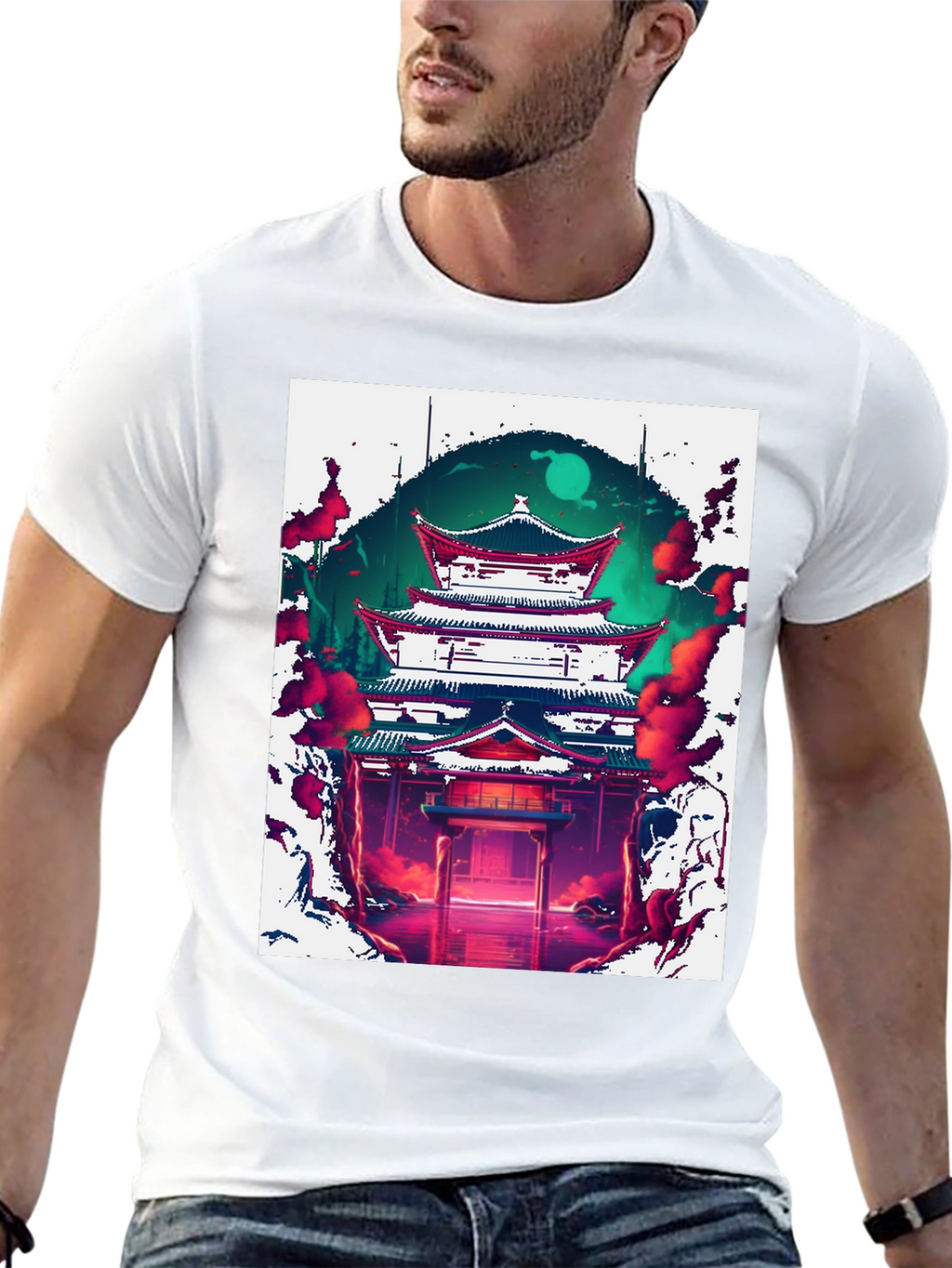 Japanese Temple Graphic Tee