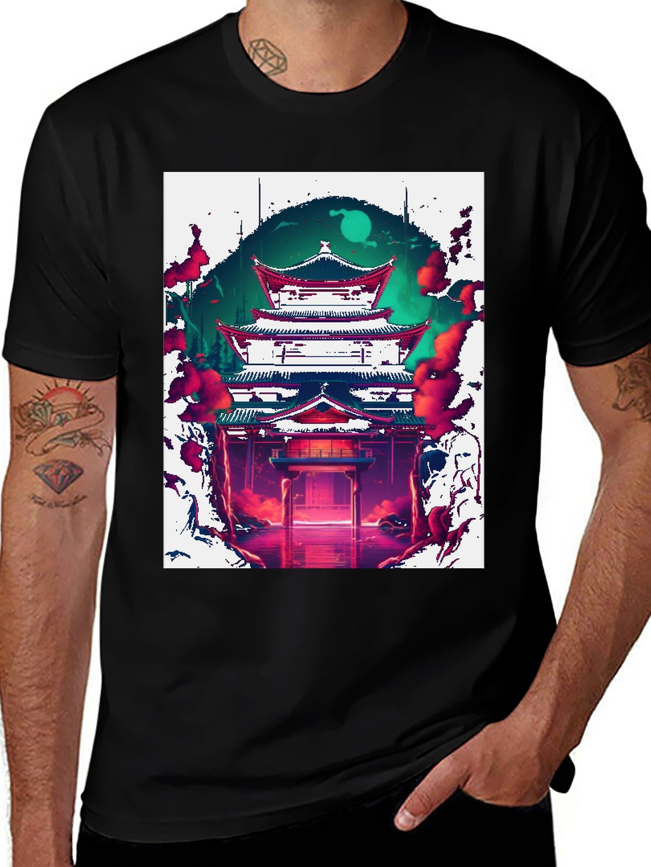 Japanese Temple Graphic Tee