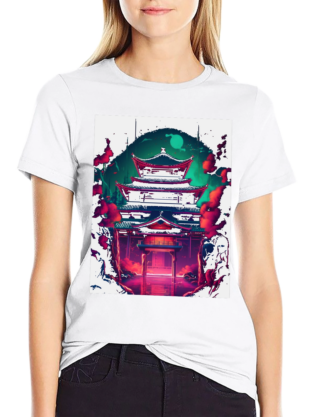 Japanese Temple Graphic Tee