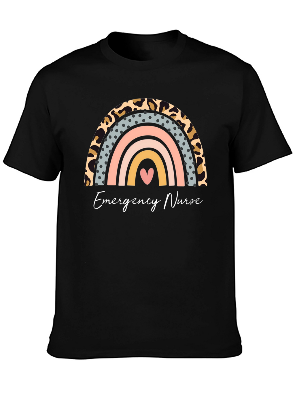 Emergency Nurse Rainbow Graphic Tee