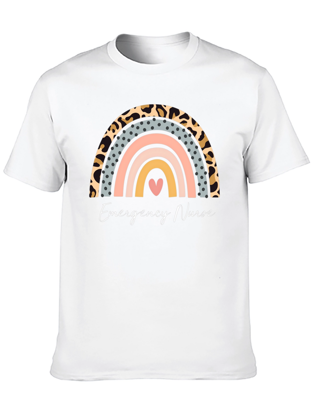 Emergency Nurse Rainbow Graphic Tee