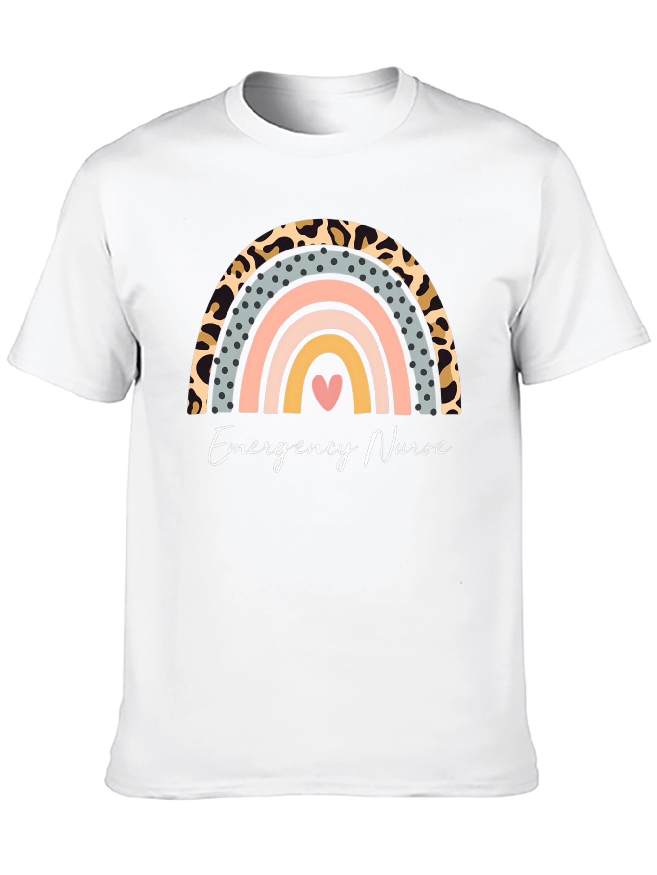 Emergency Nurse Rainbow Graphic Tee