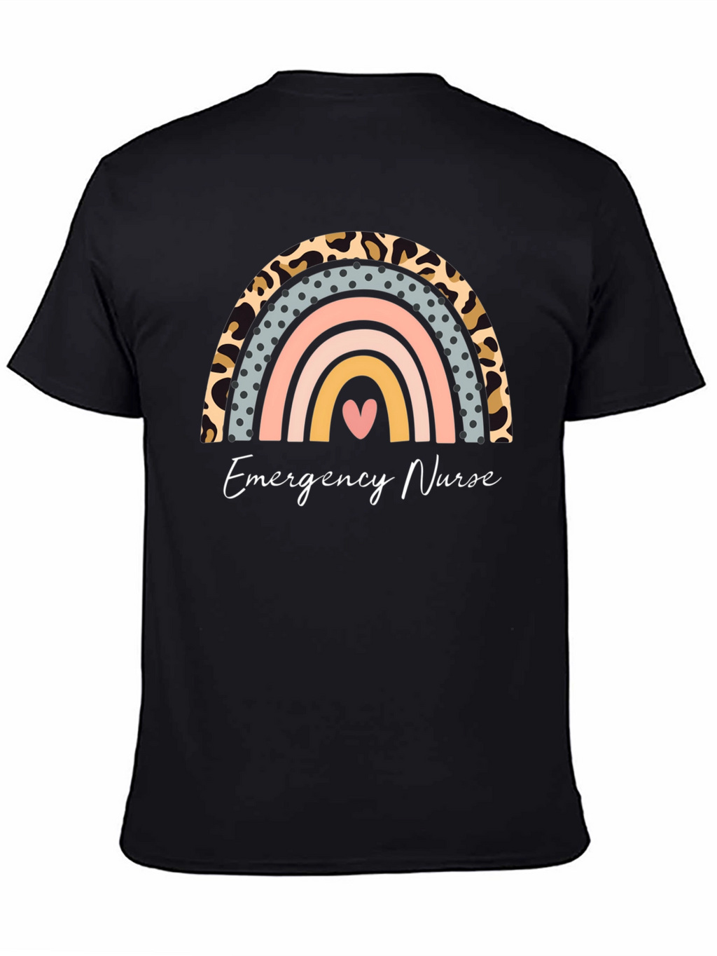 Emergency Nurse Rainbow Graphic Tee