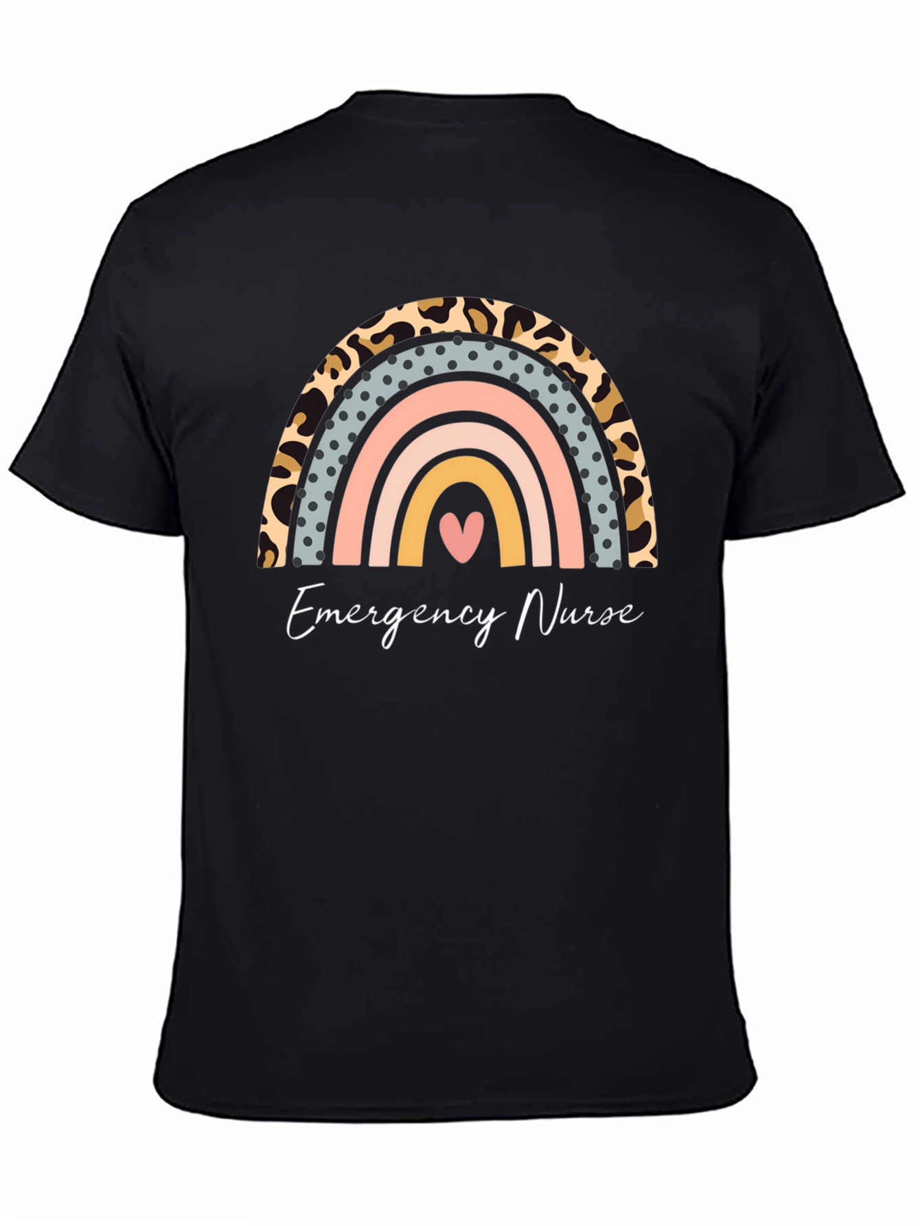 Emergency Nurse Rainbow Graphic Tee