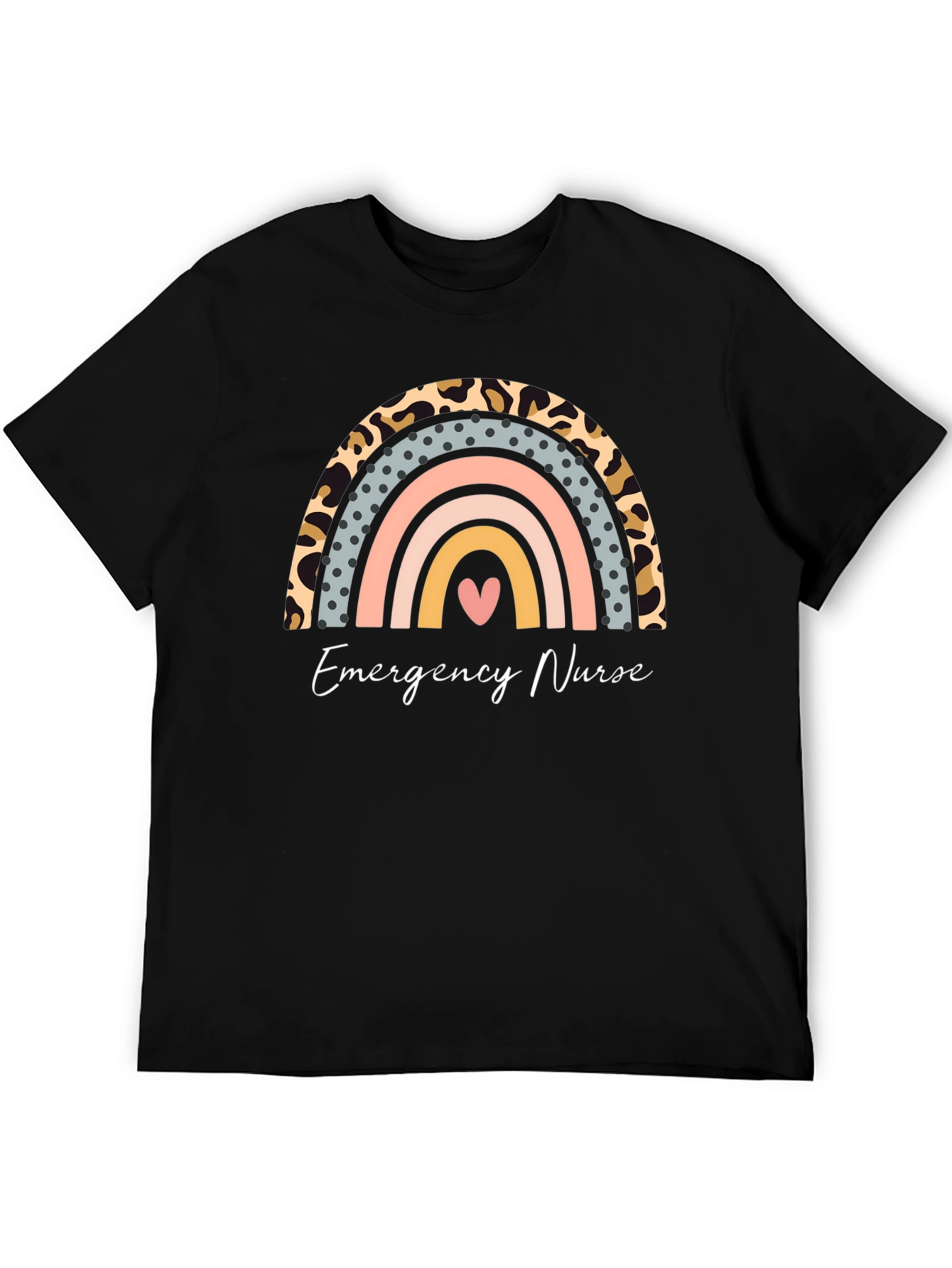 Emergency Nurse Rainbow Graphic Tee