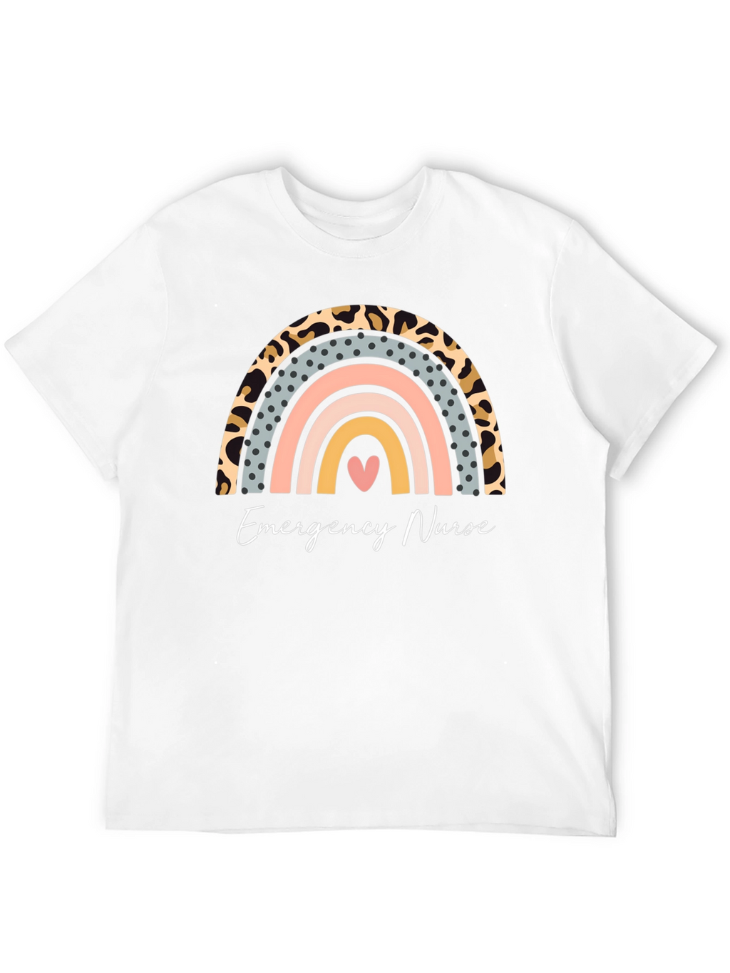 Emergency Nurse Rainbow Graphic Tee