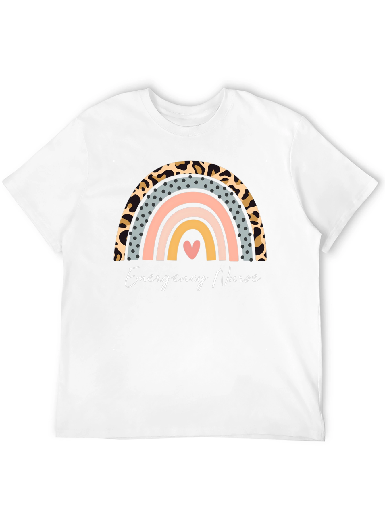 Emergency Nurse Rainbow Graphic Tee