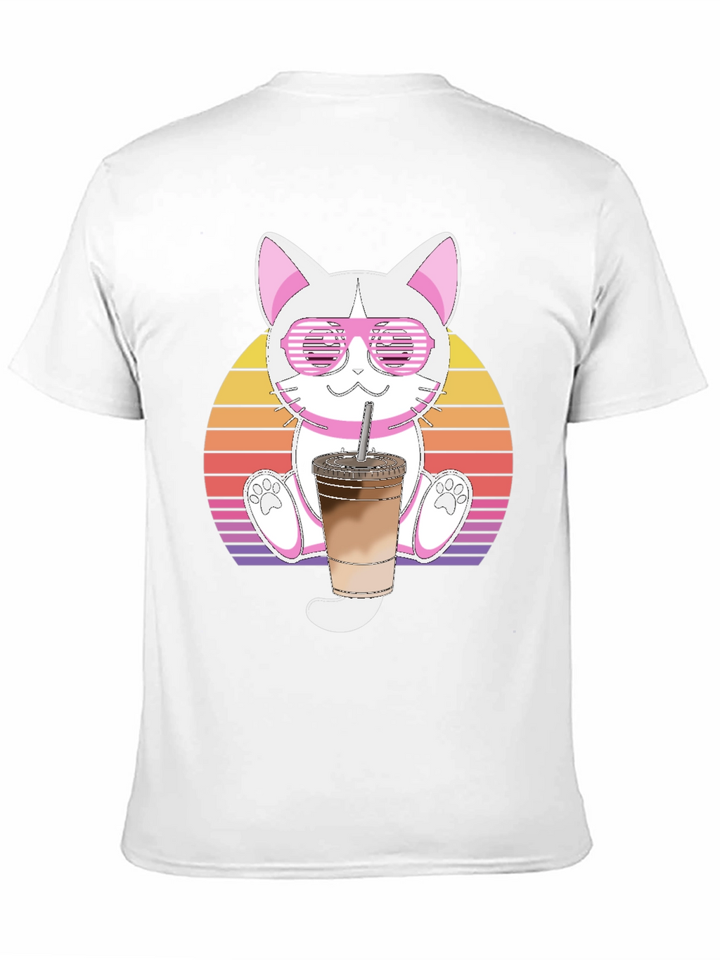 Cool Cat Iced Coffee Graphic Tee