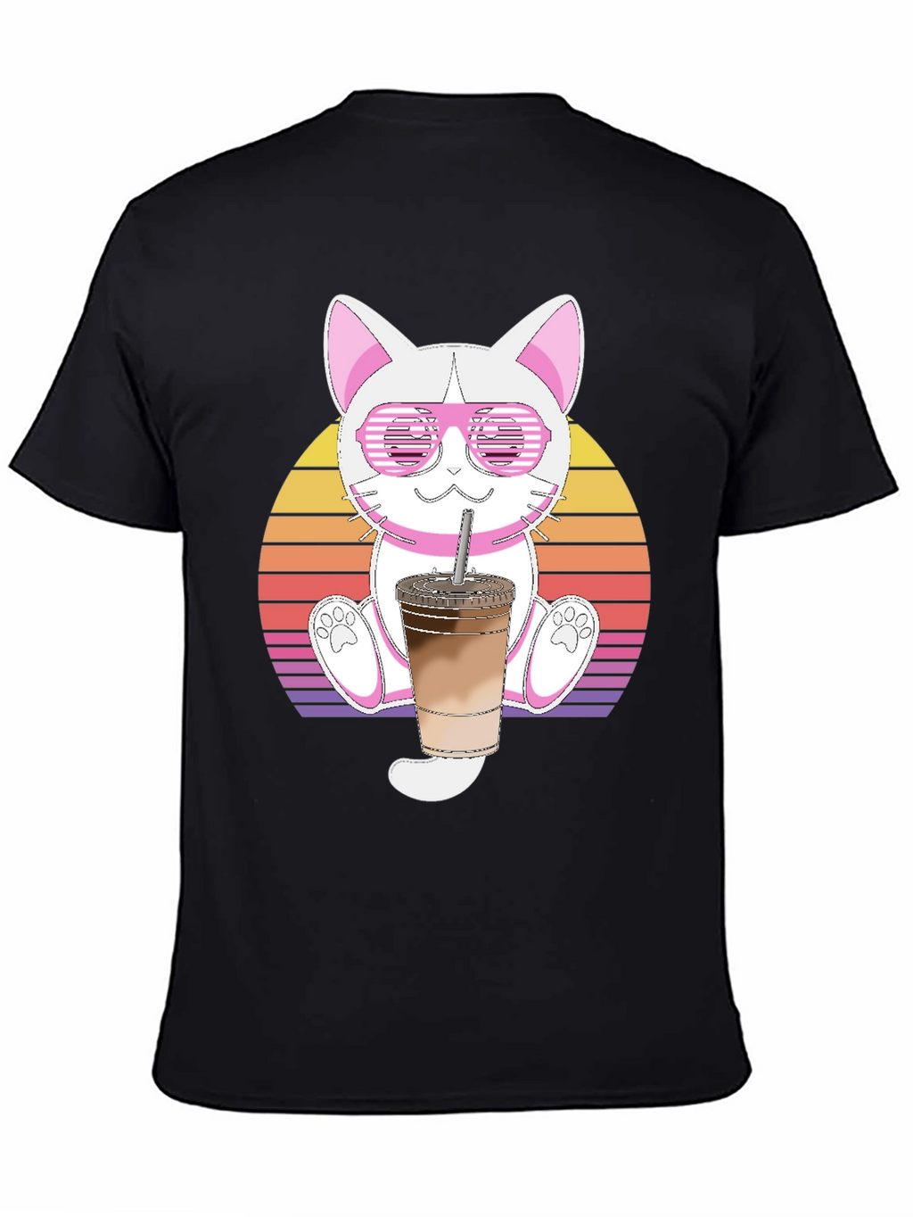 Cool Cat Iced Coffee Graphic Tee