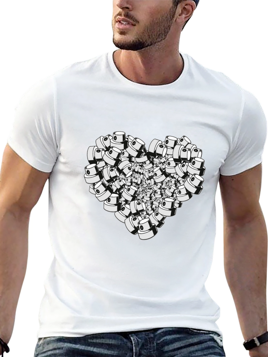 Spray Cap Heart T-Shirt - Graffiti Lover Tee