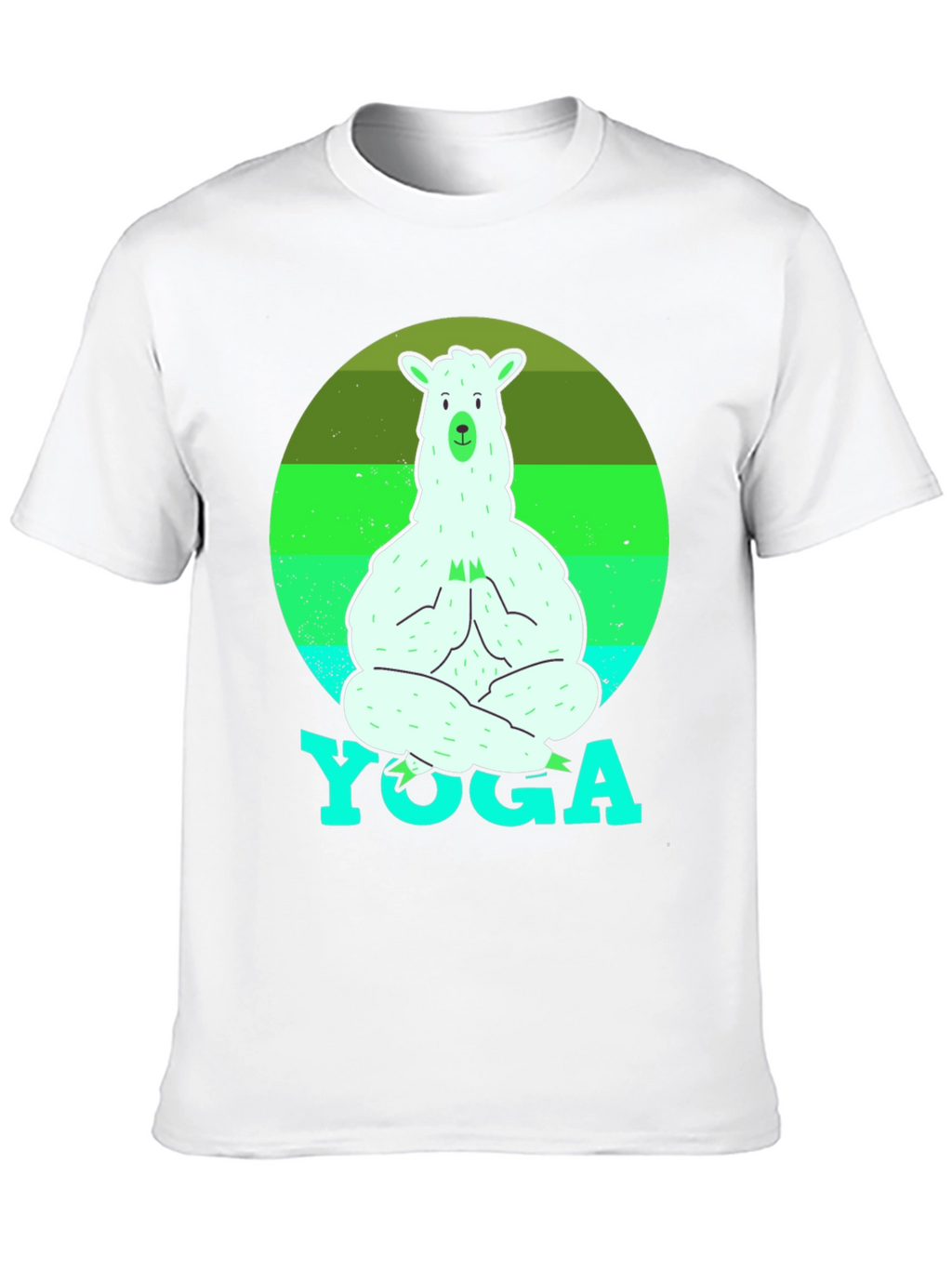 Yoga Llama Mens T-Shirt