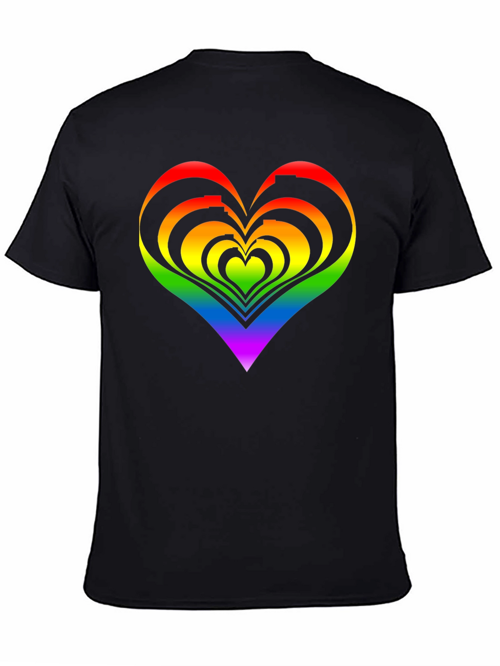 Rainbow Heart Graphic Tee - Pride Apparel