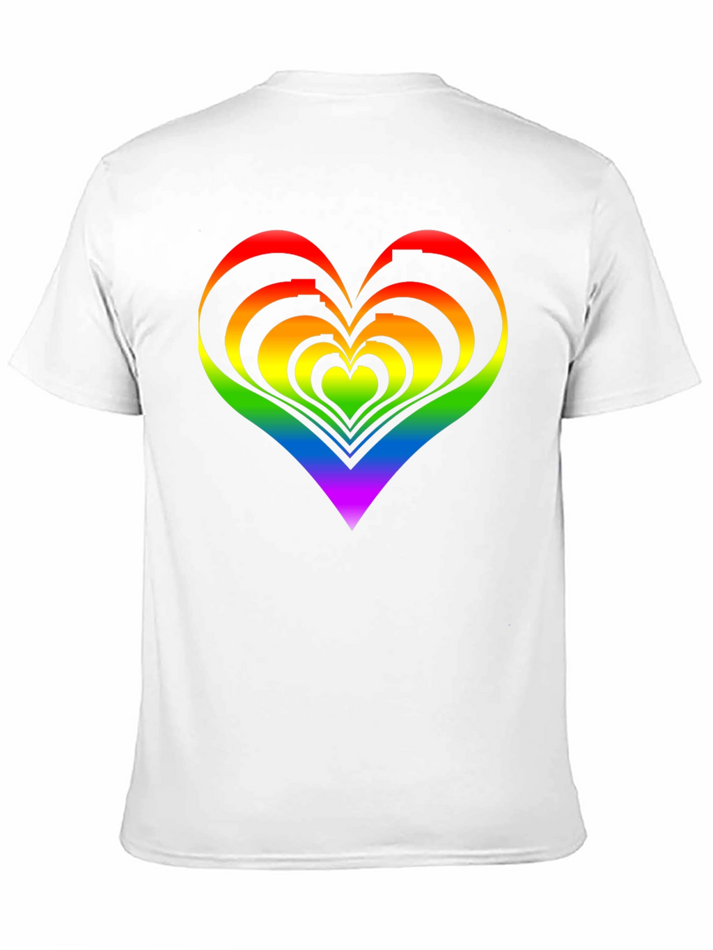 Rainbow Heart Graphic Tee - Pride Apparel