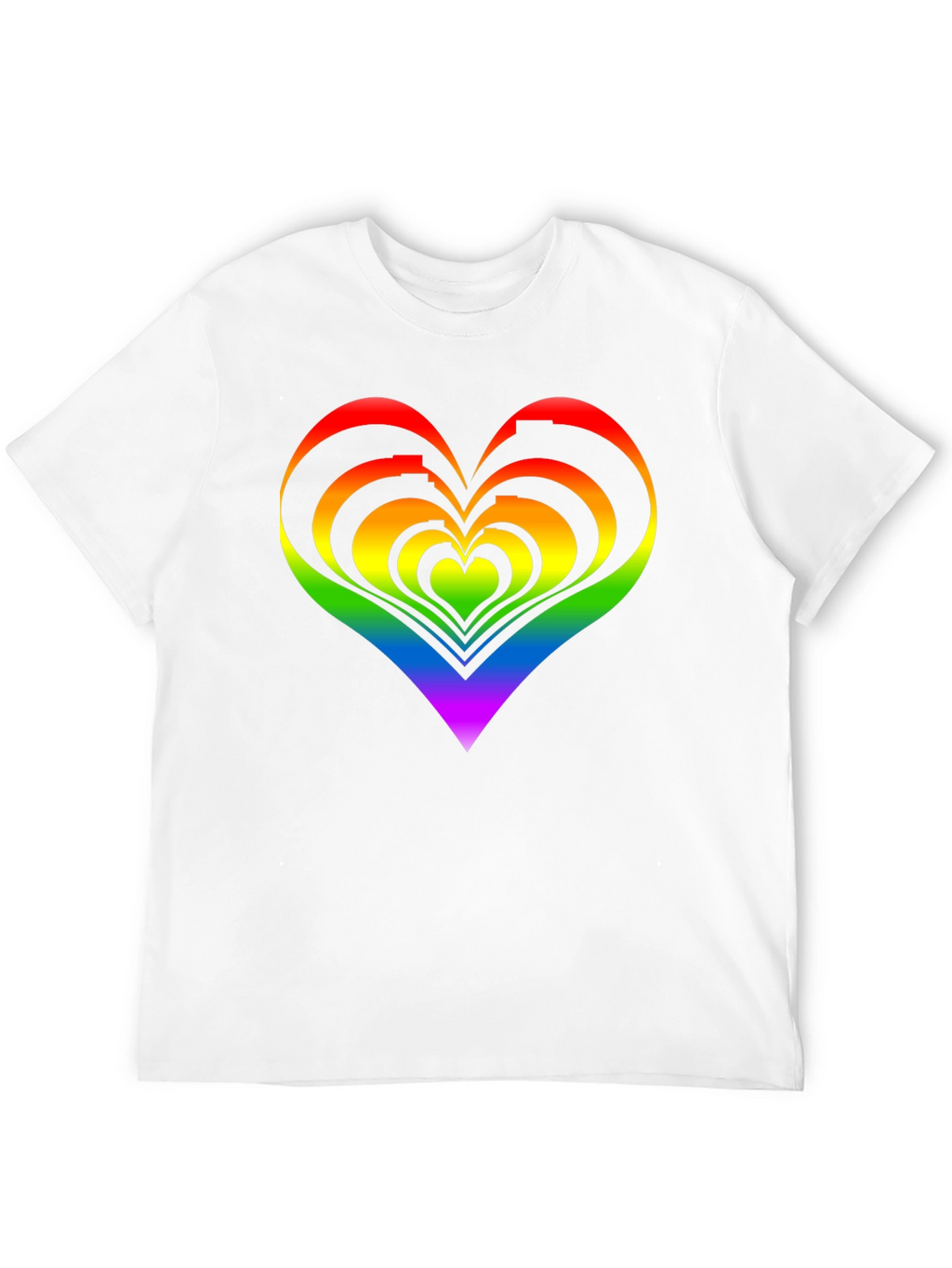 Rainbow Heart Graphic Tee - Pride Apparel