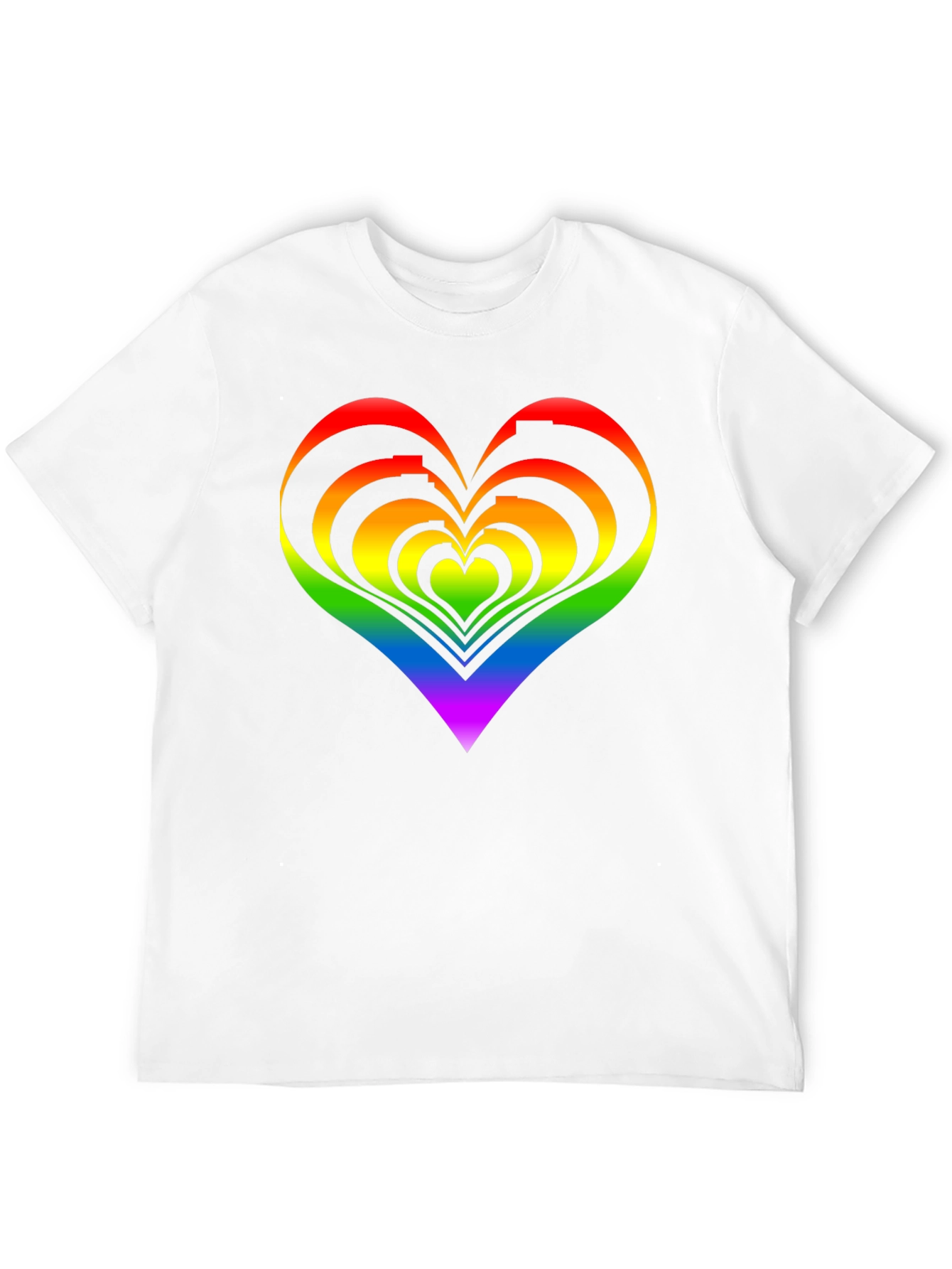 Rainbow Heart Graphic Tee - Pride Apparel
